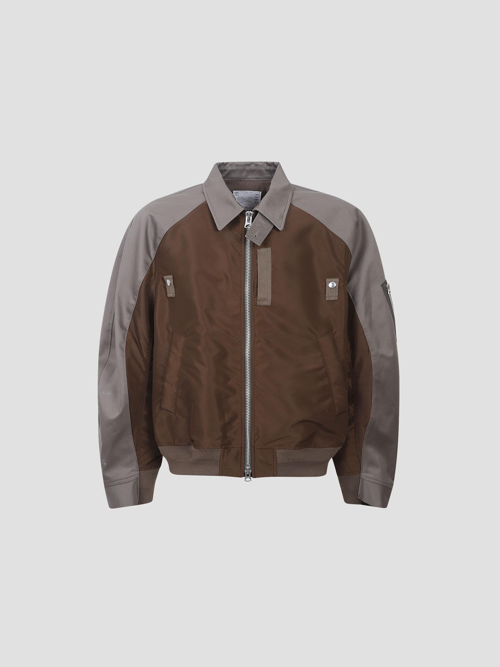 Cotton chino x nylon twill blouson