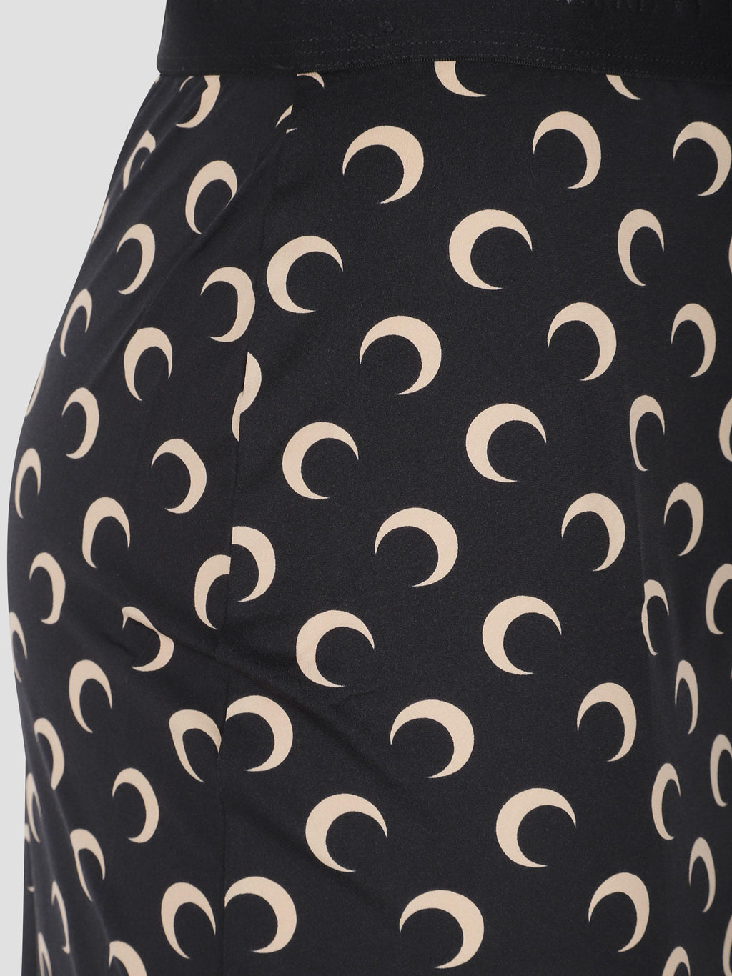 Moon printed knee length skirt