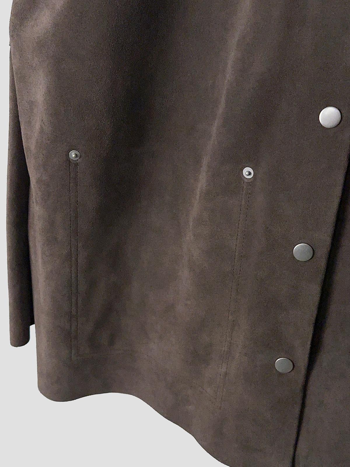 Suede utility jacket
