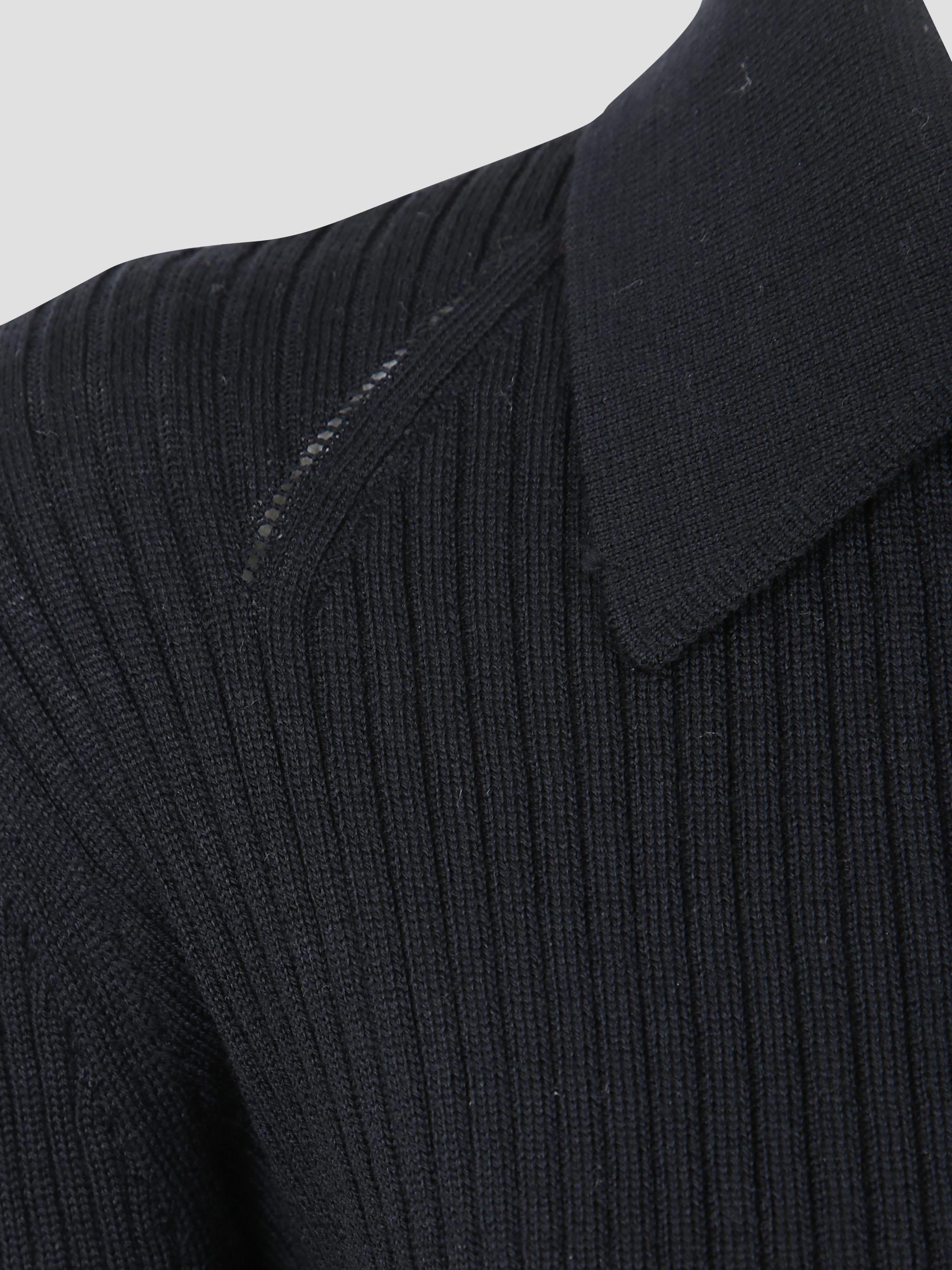 Partial placket polo