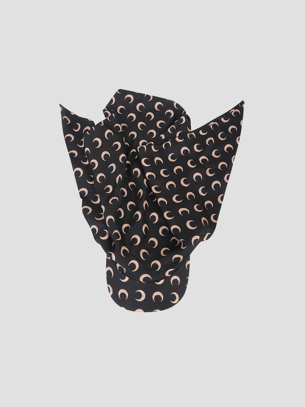 Moon silk veiled cap