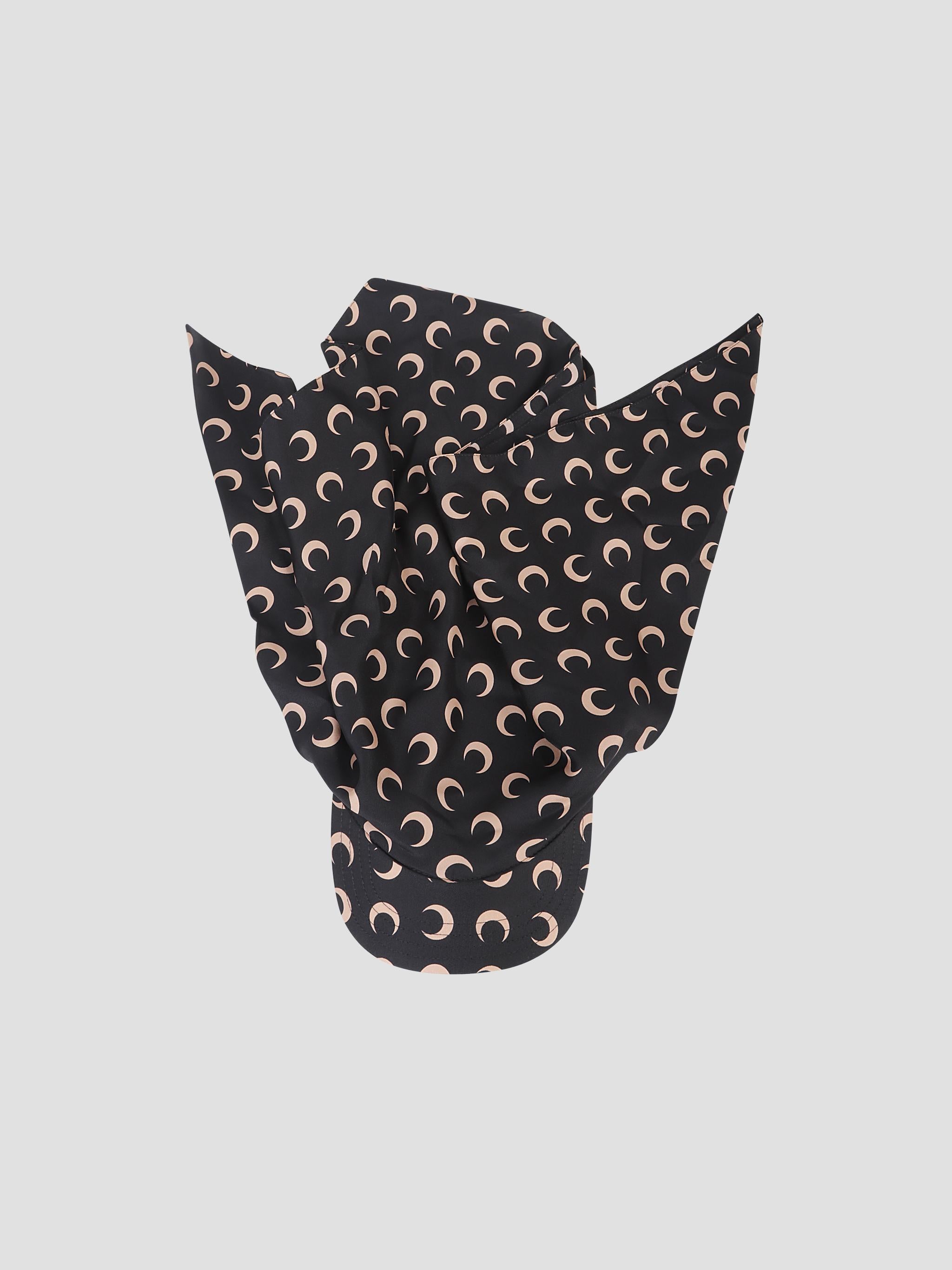 Moon silk veiled cap