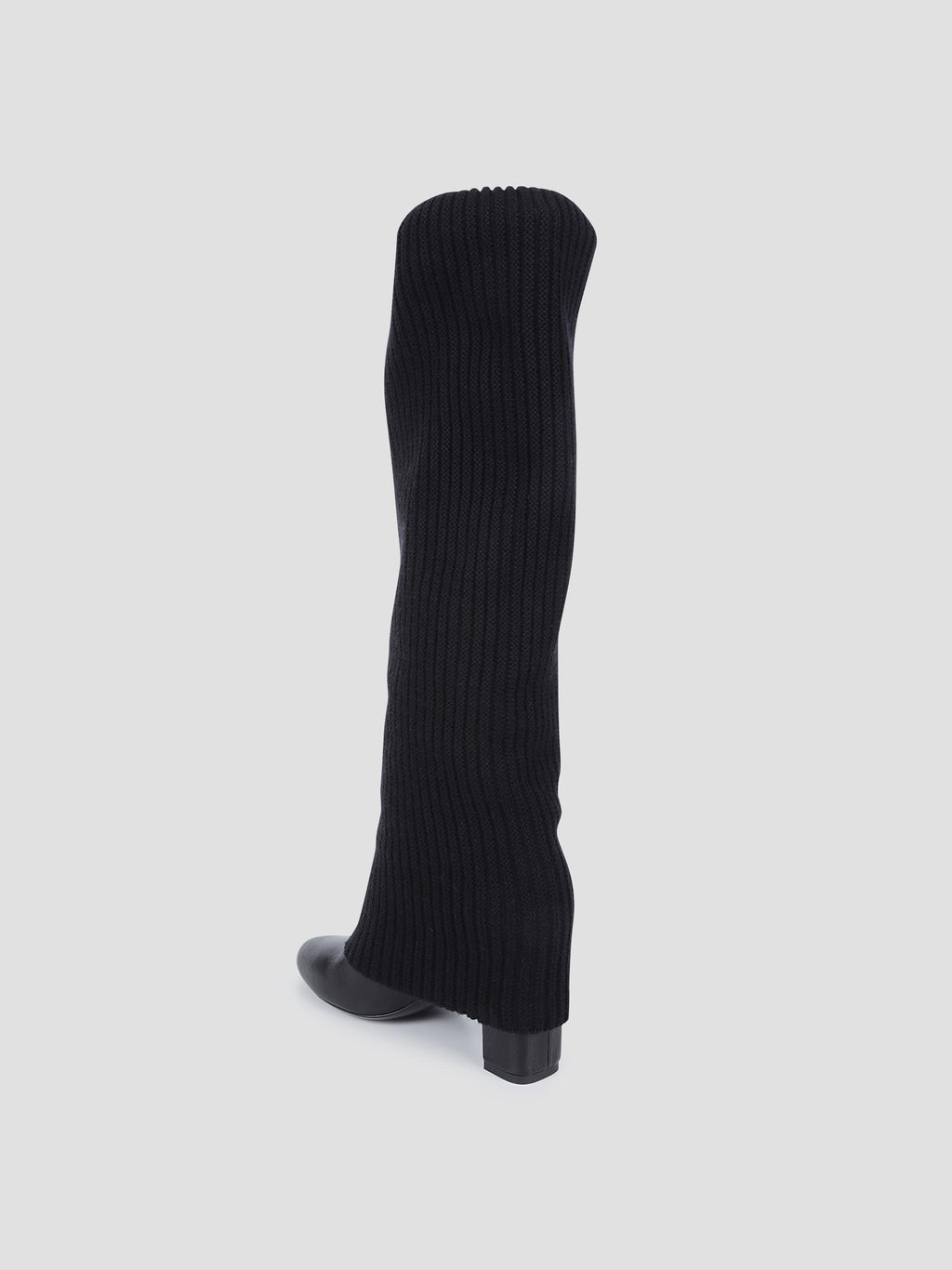 Leather boots with black socks