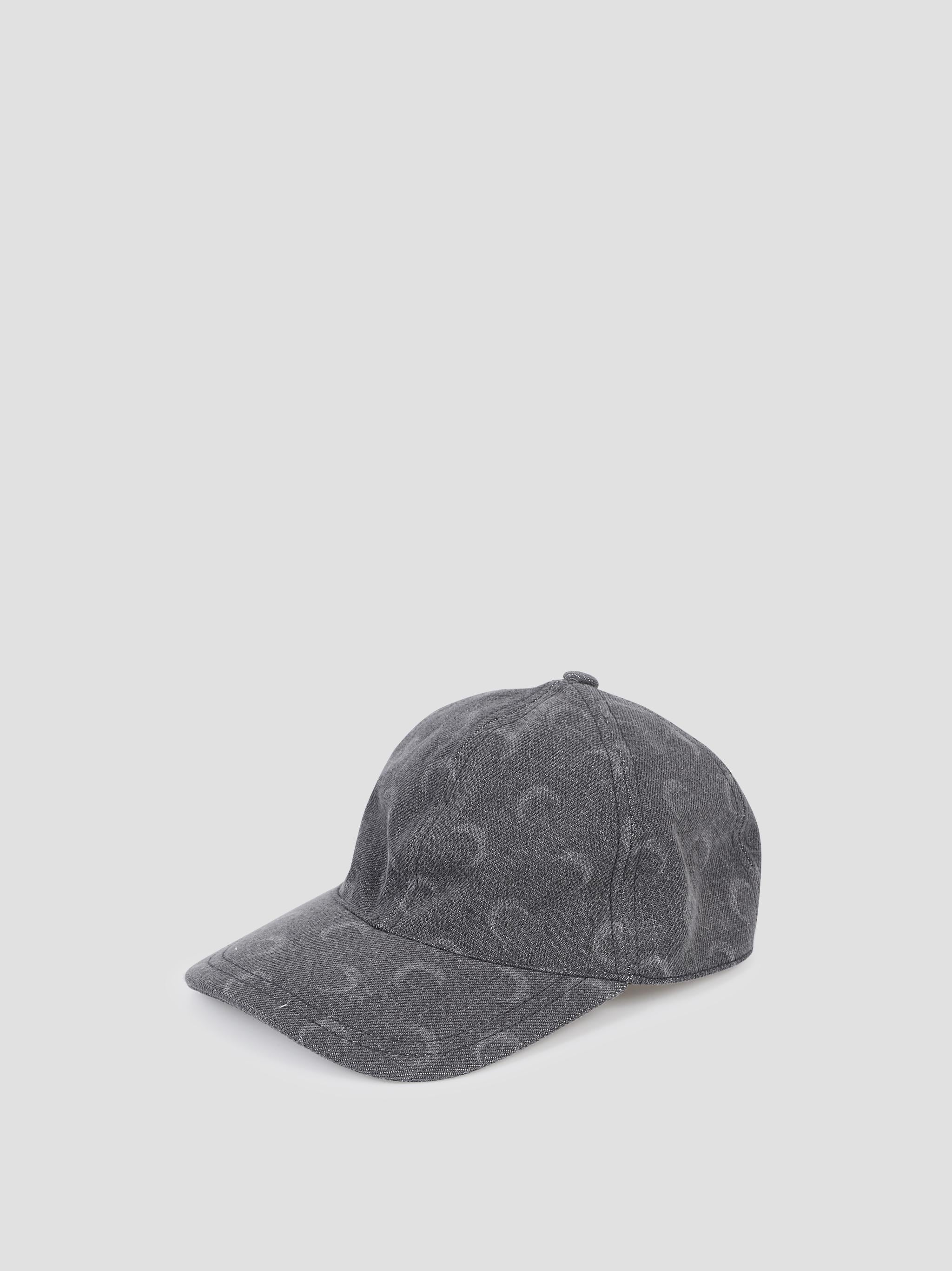 Moon laser denim baseball cap