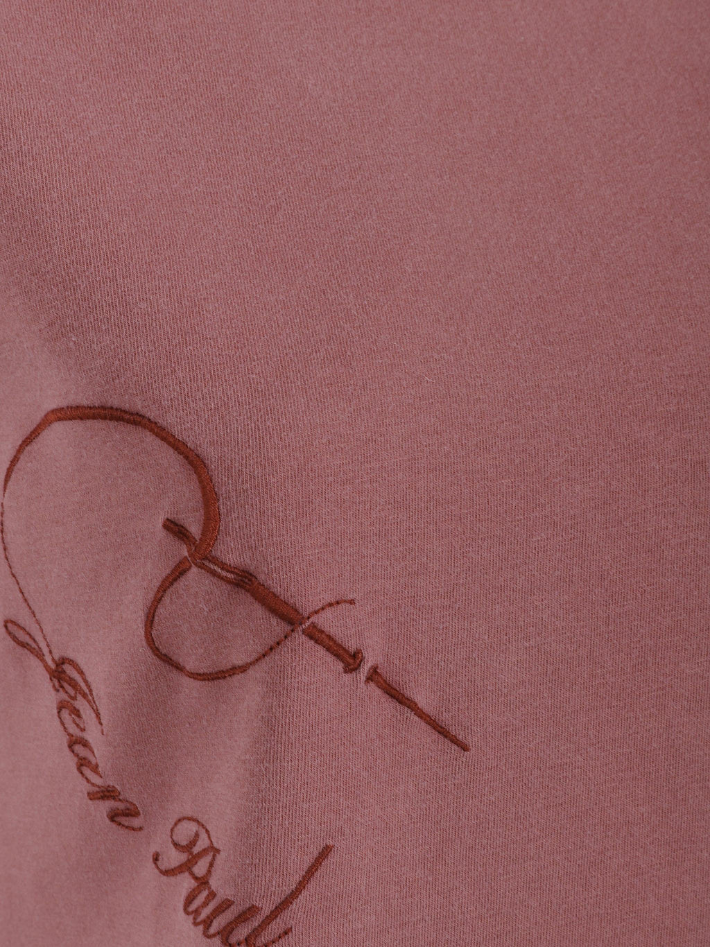 Stretch cotton baby tee embroidered