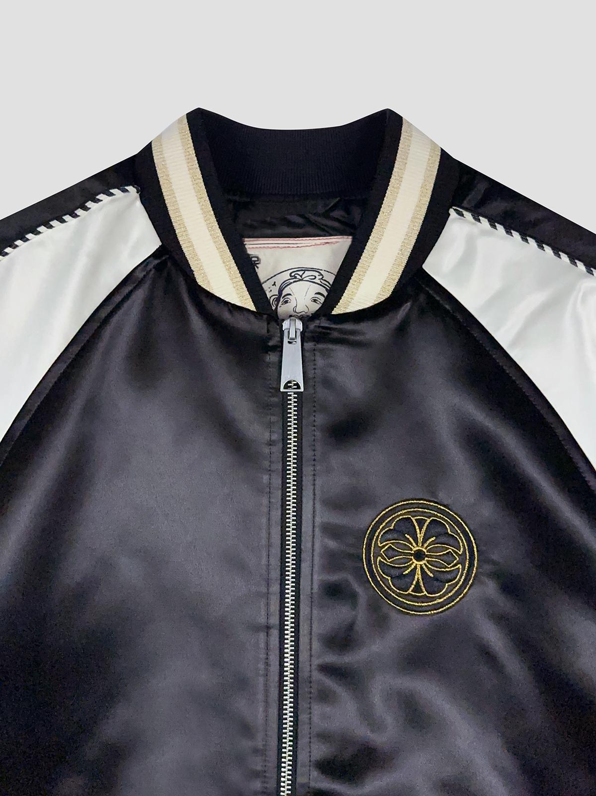 Ht, whale emb. souvenior jacket