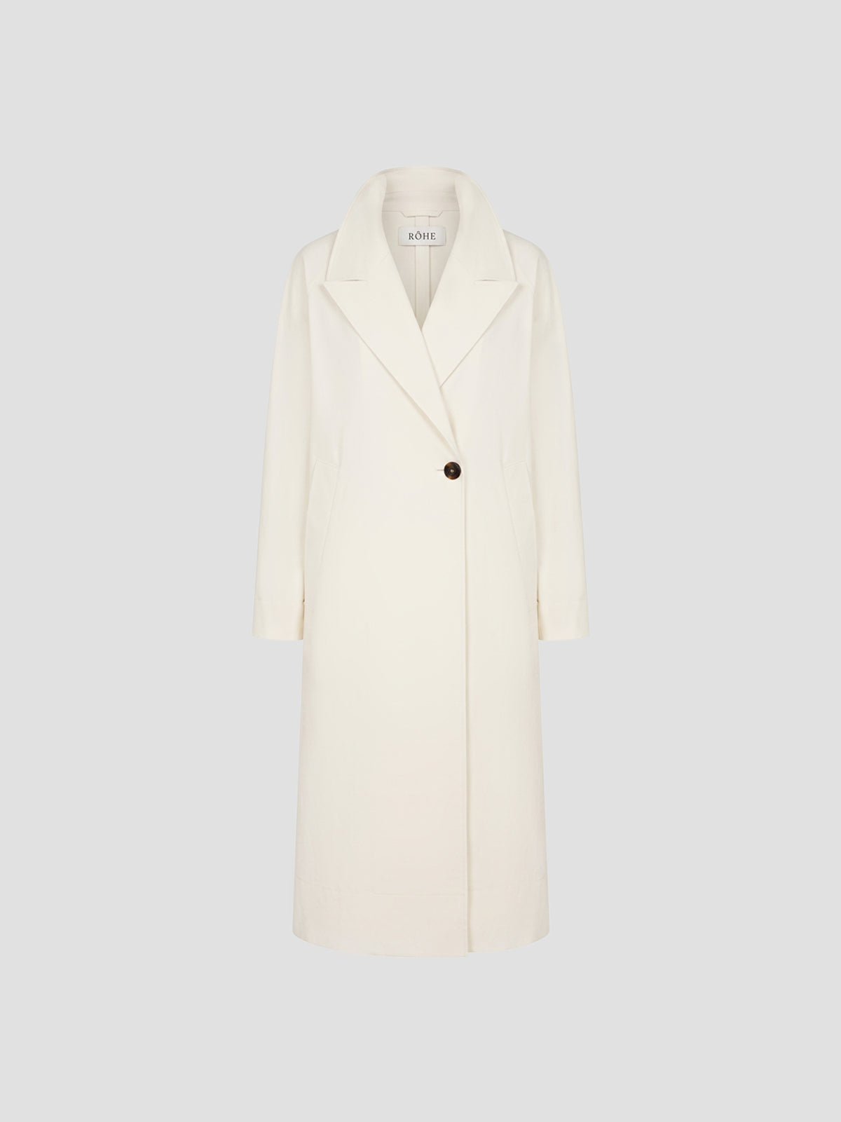 Oversized crushed cotton coat