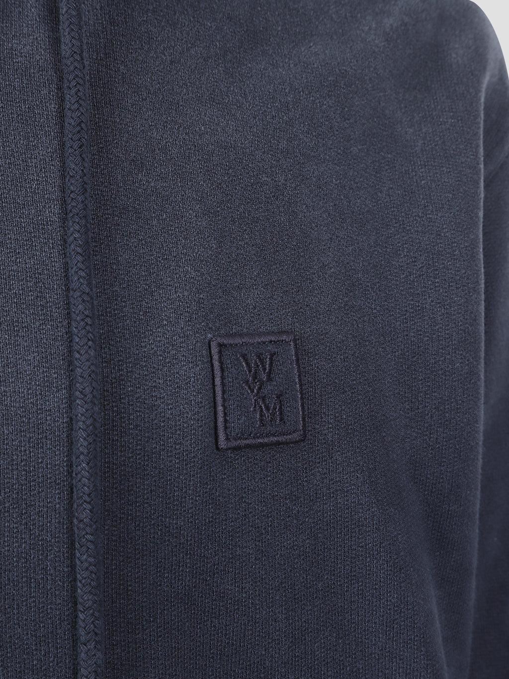 Washed logo zip hoodie