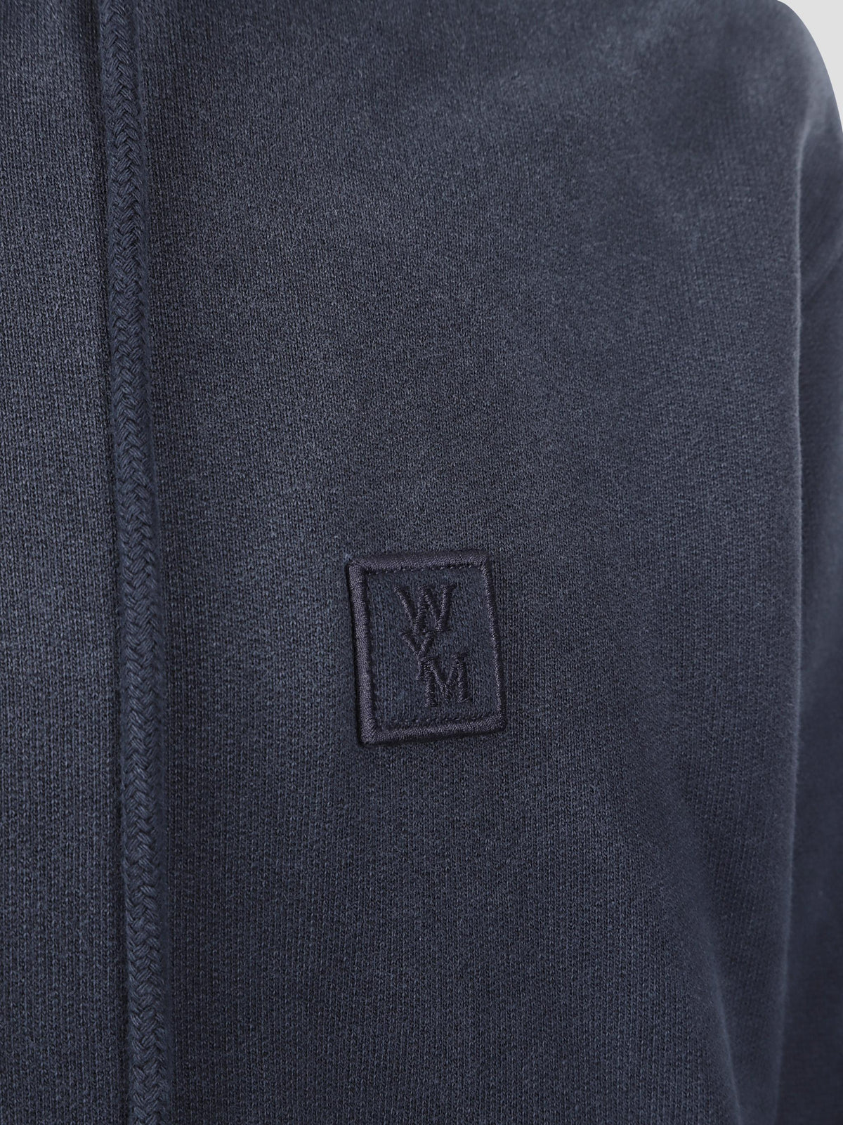 Washed logo zip hoodie