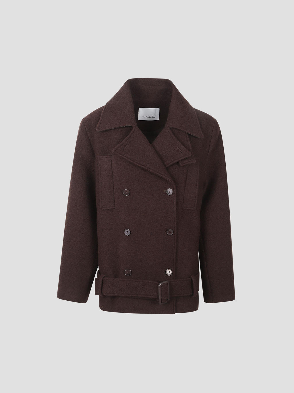 Scothern brushed wool peacoat