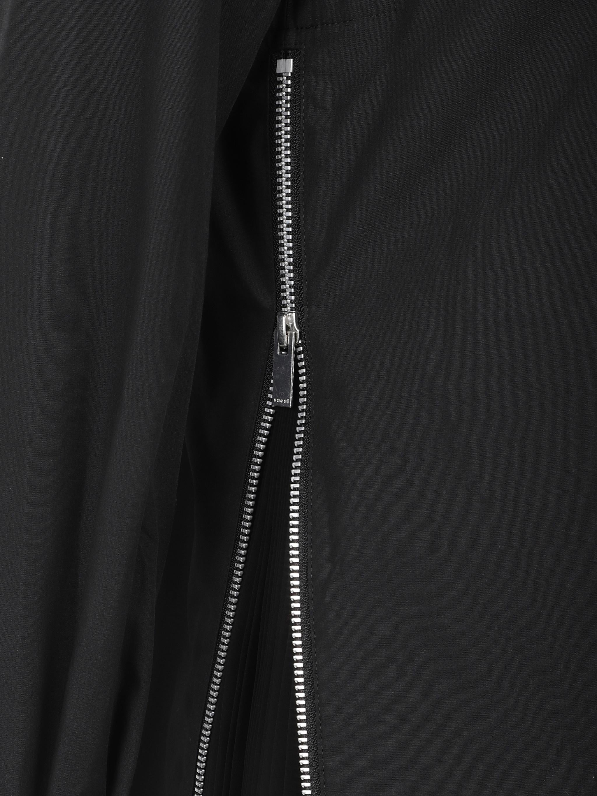 Poplin-chiffon shirt