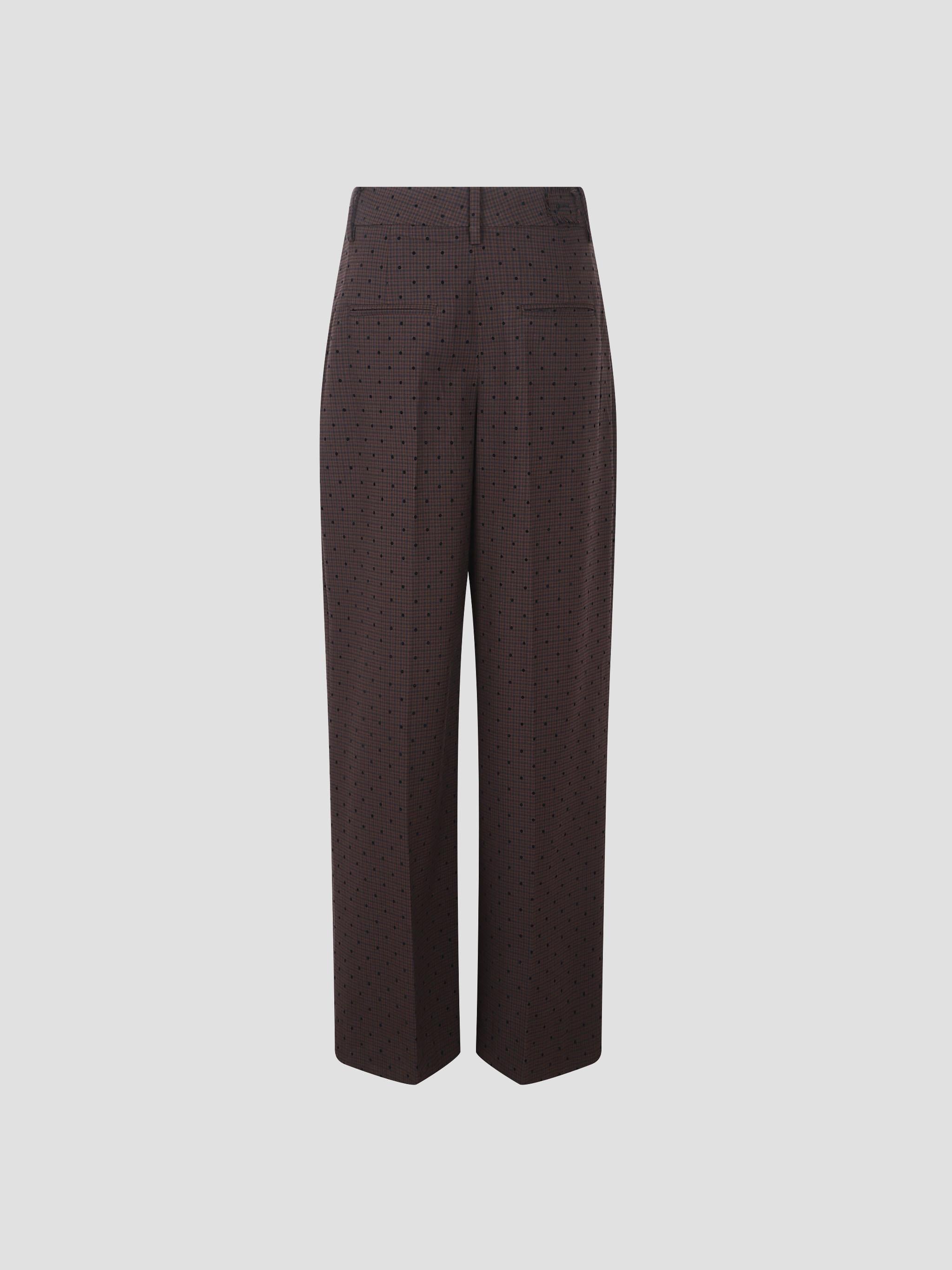 9913 flock check suiting pants