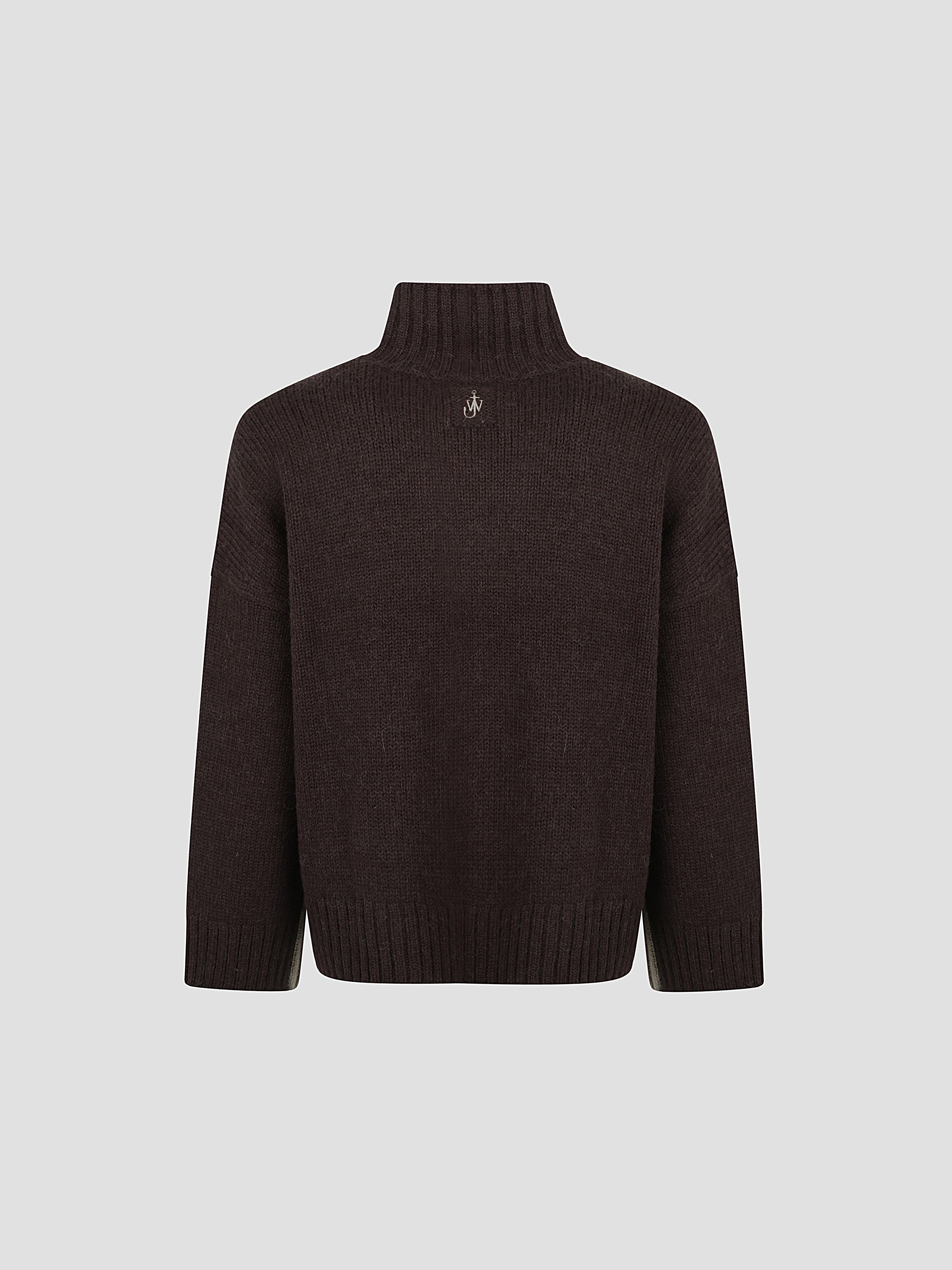Two tone patch pocket jumper