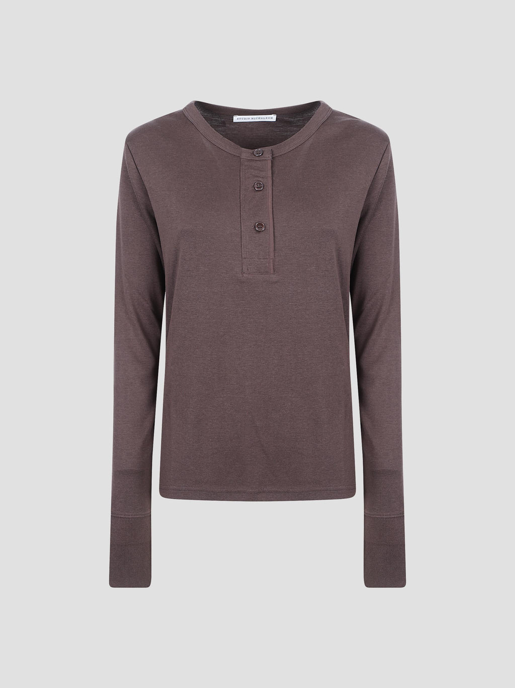 Roane ribbed henley top