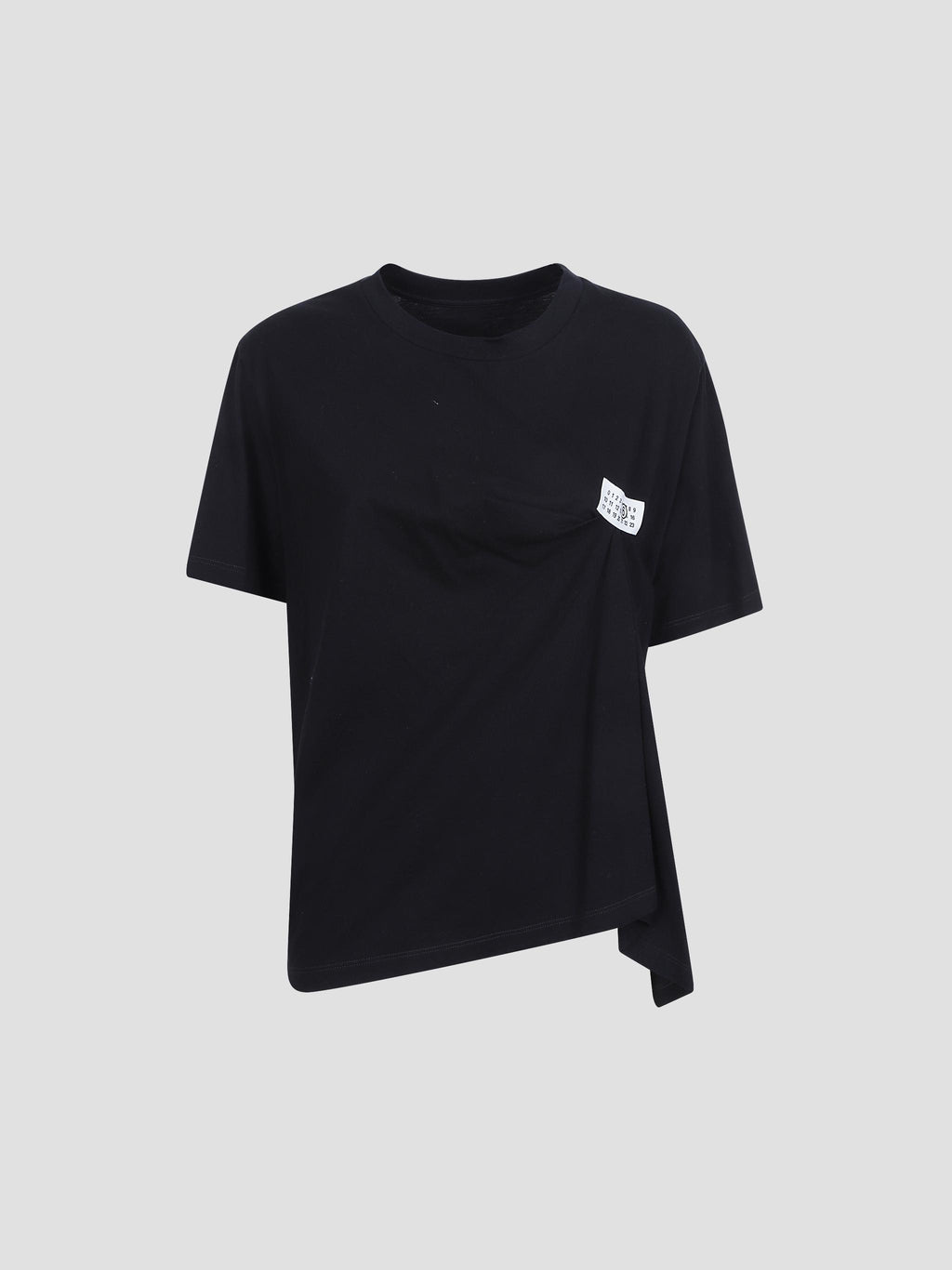 Draped cotton-jersey top