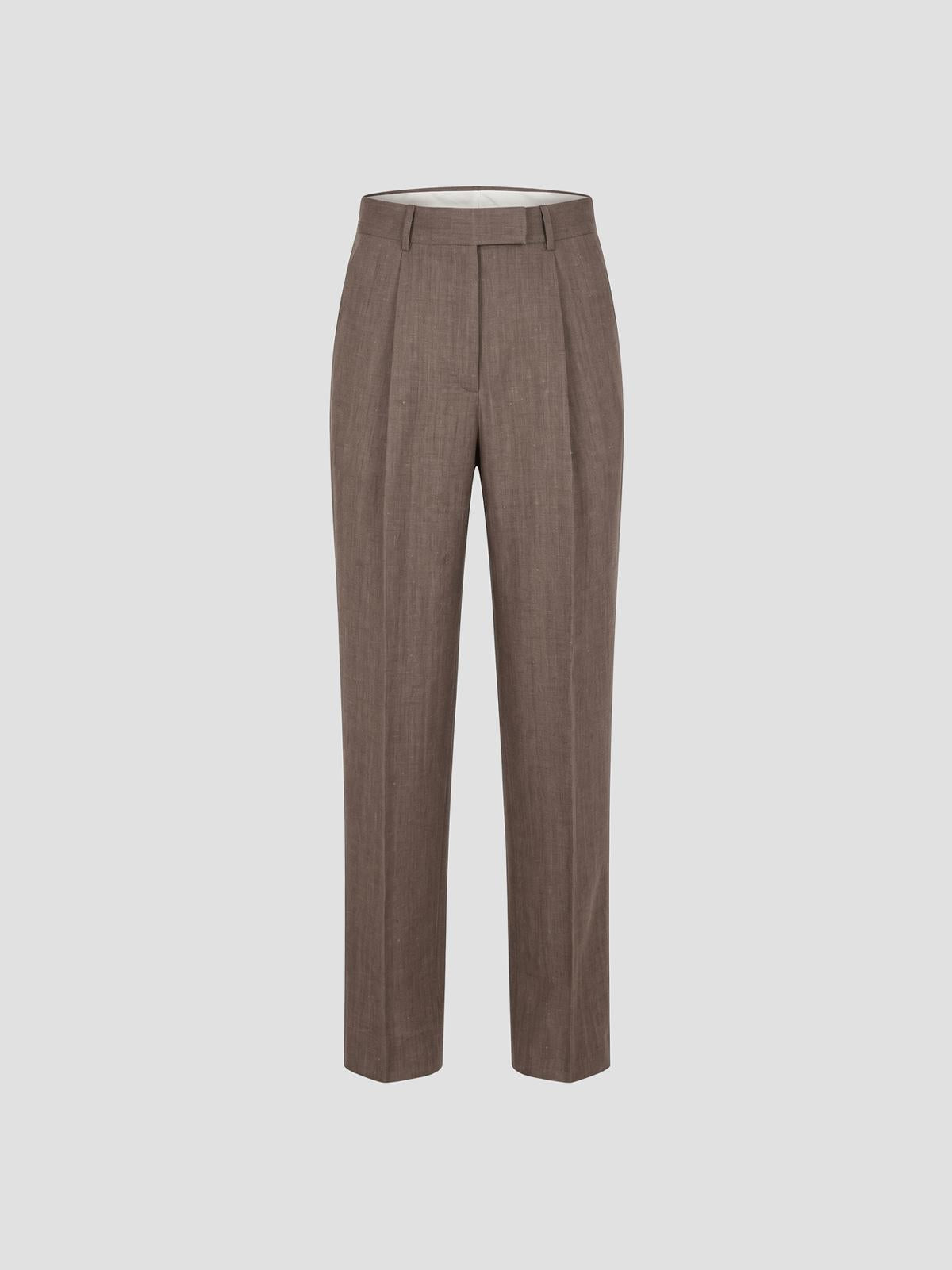Daria - single pleat tapered trousers