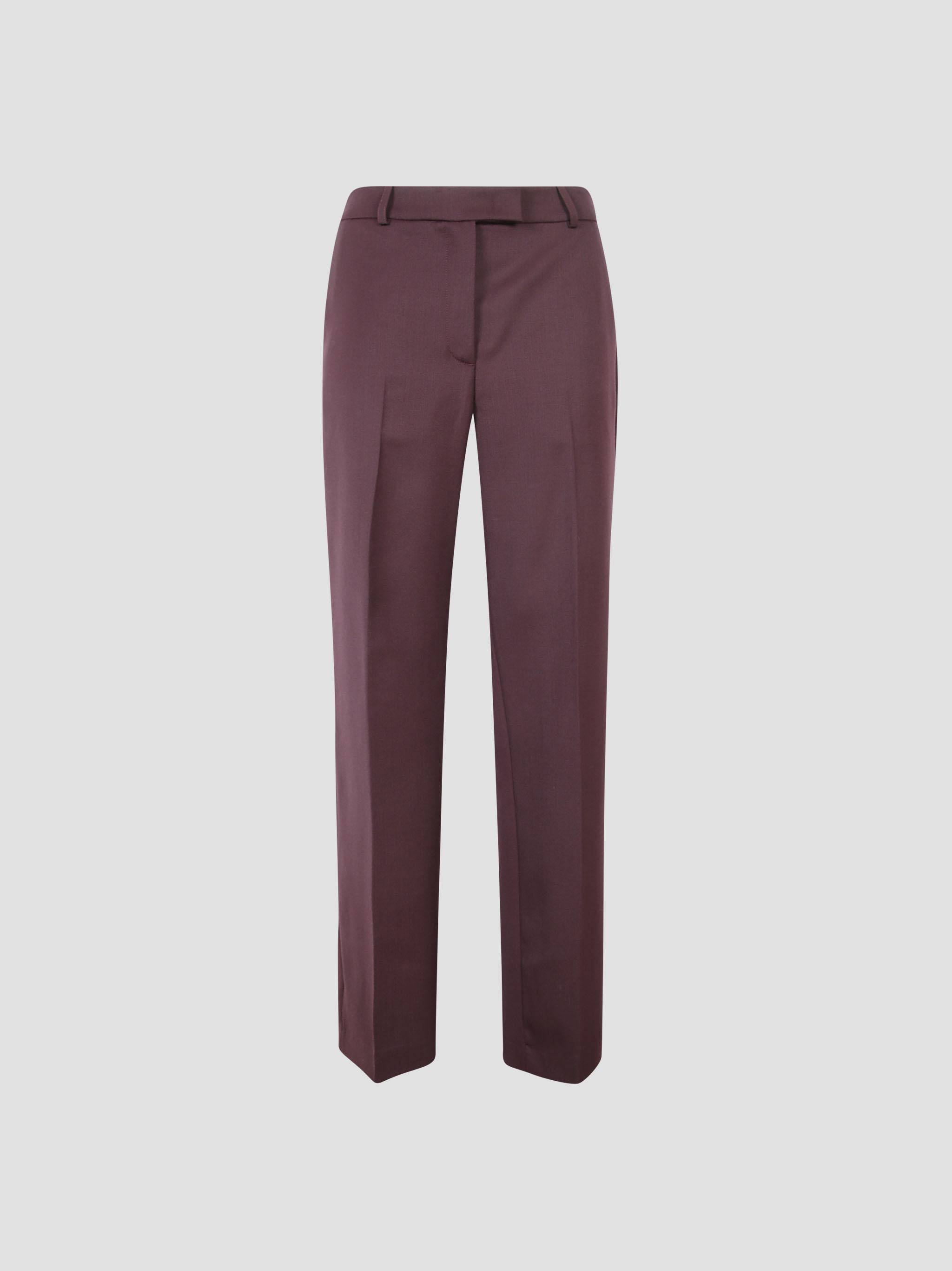 Lenora wool straight trousers