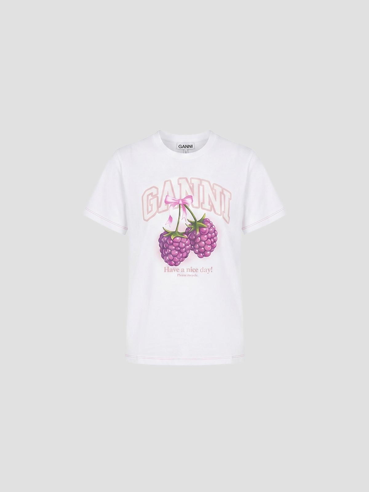 Raspberry graphic t-shirt