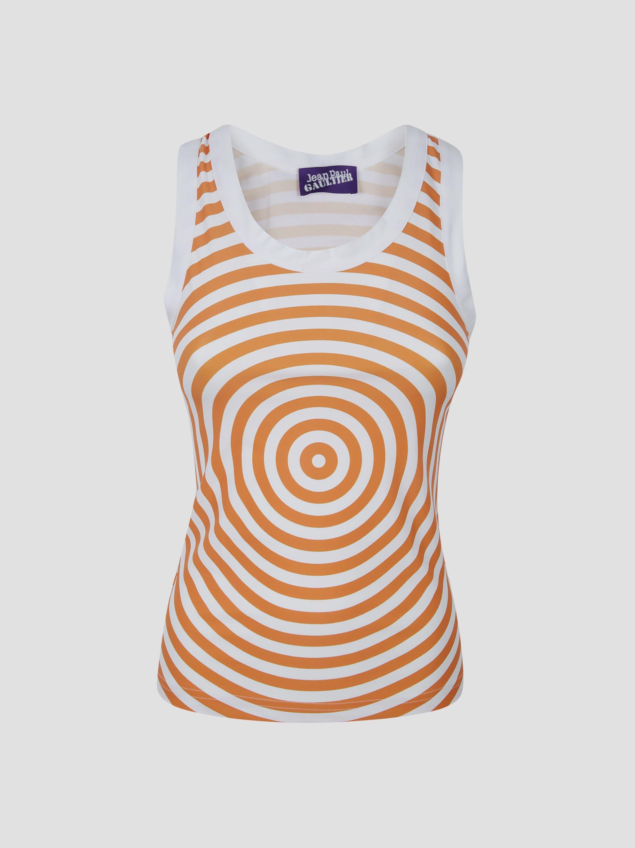 Jersey lycra tank top printed "target"