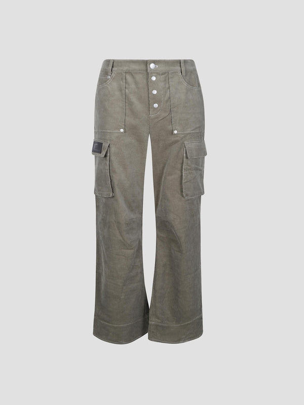 Grove flared corduroy trousers
