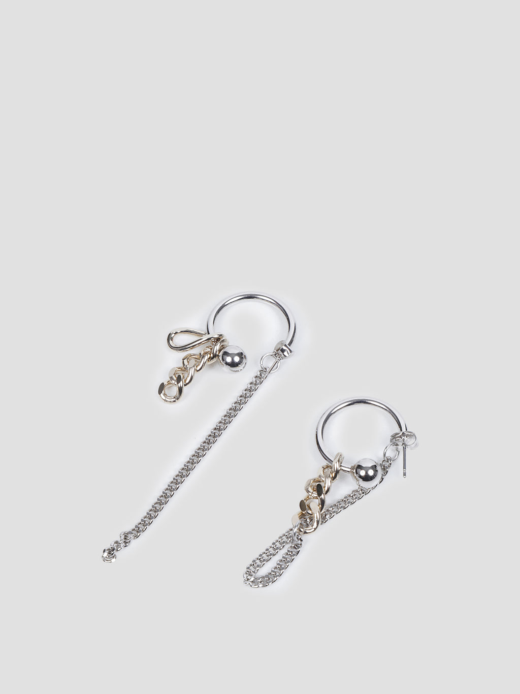 Jena mixed-chain earrings