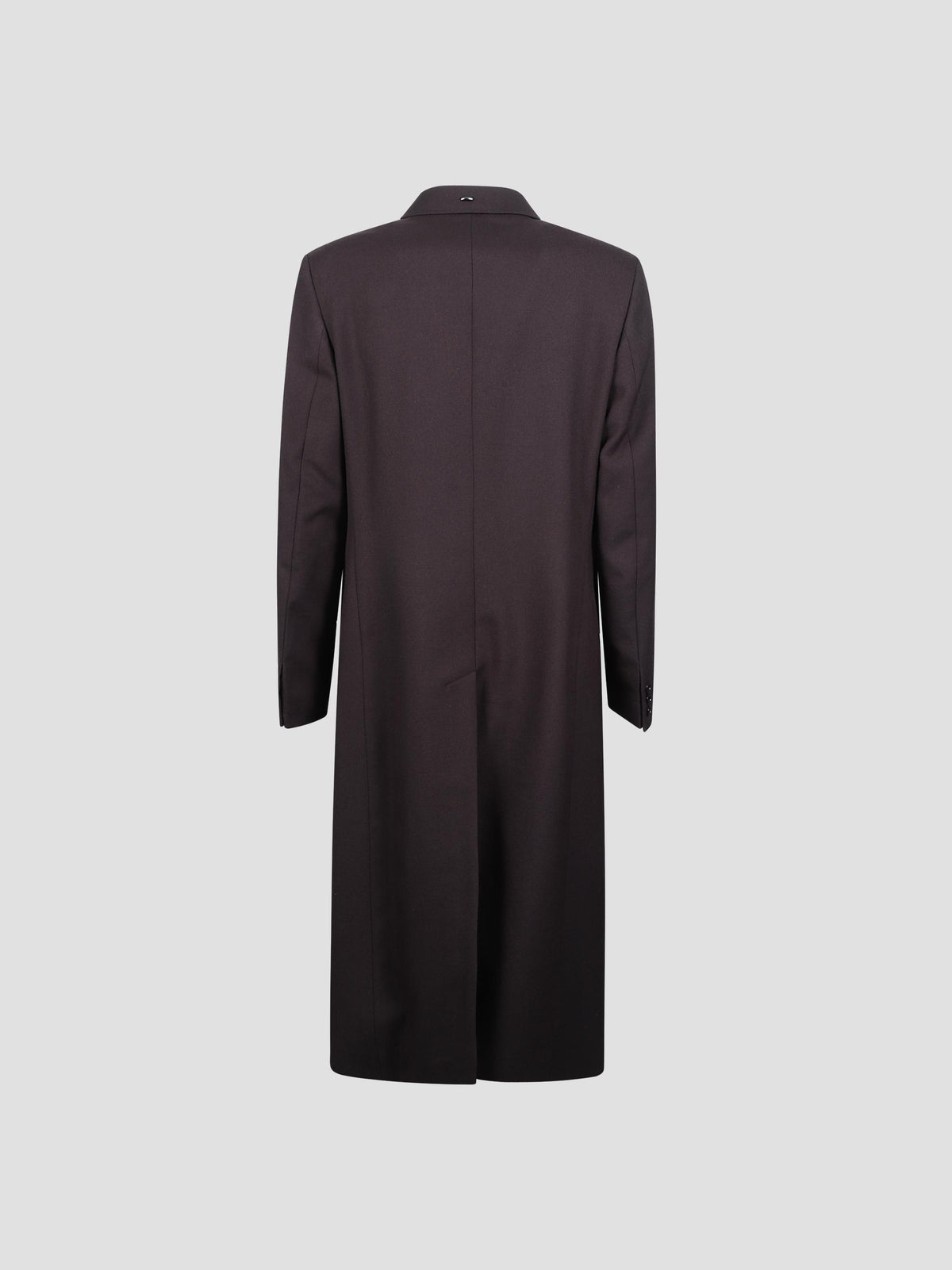 Extended whale wool coat