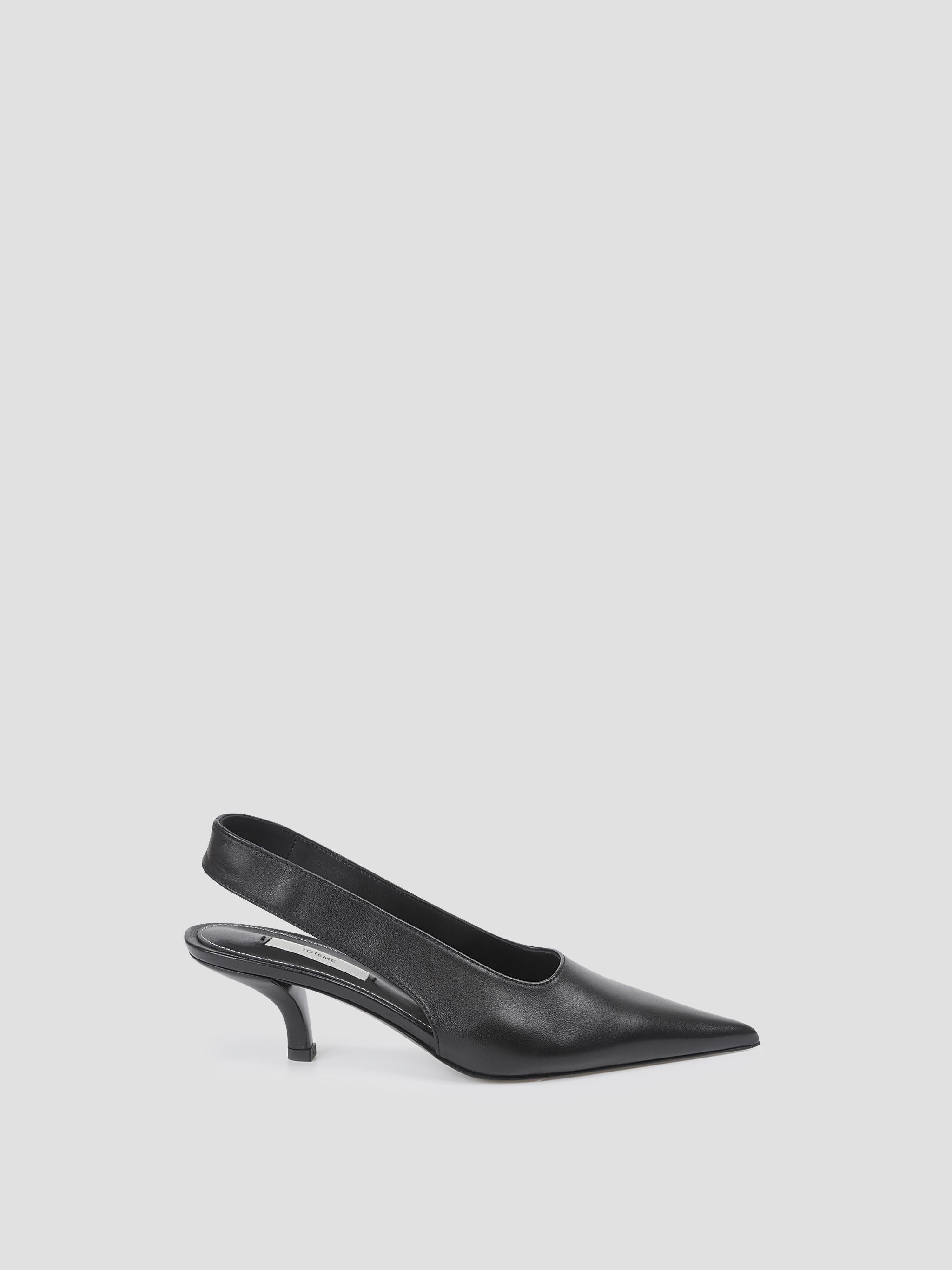 Classic leather slingbacks
