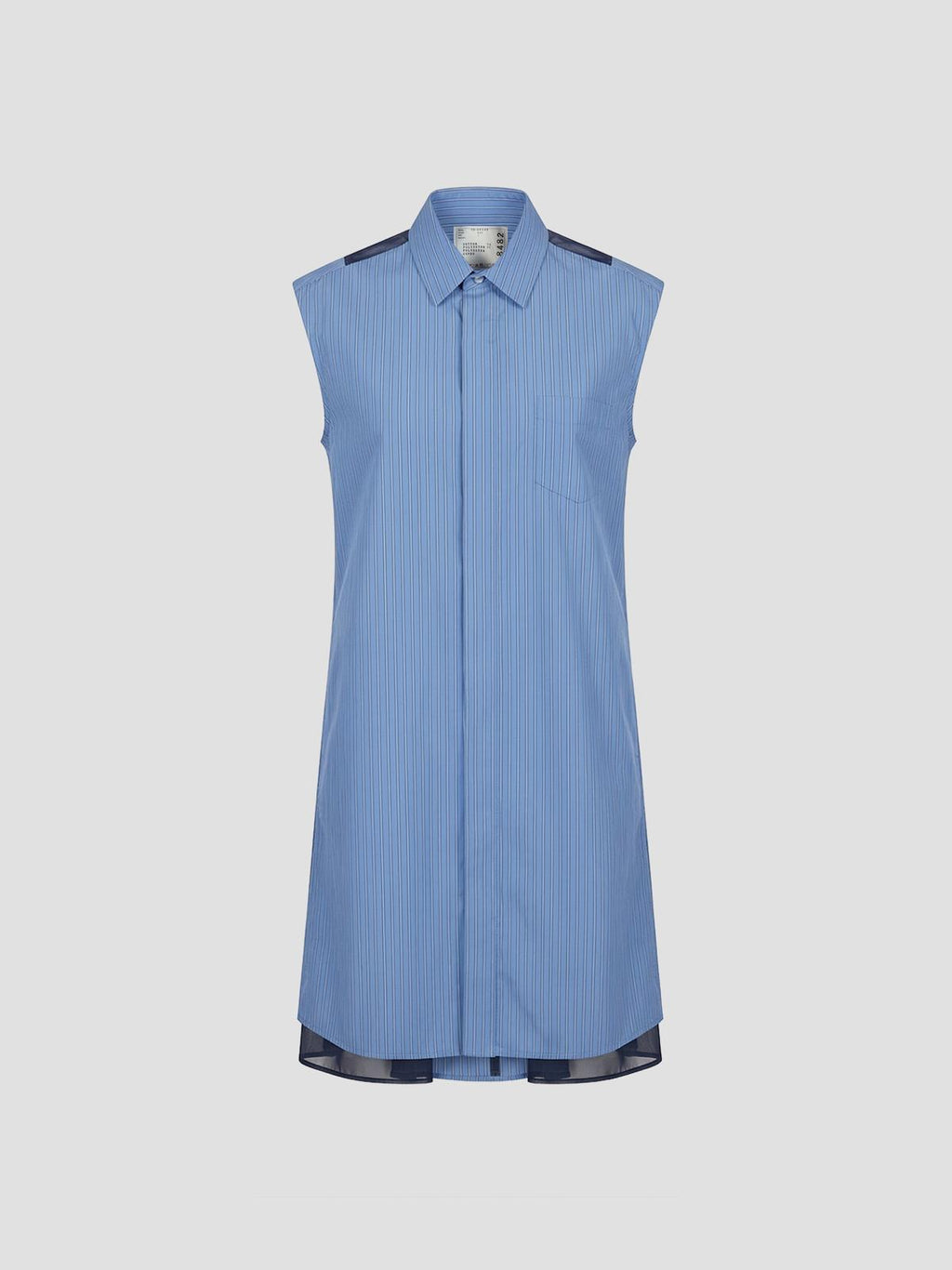 sacai Poplin dress in blue