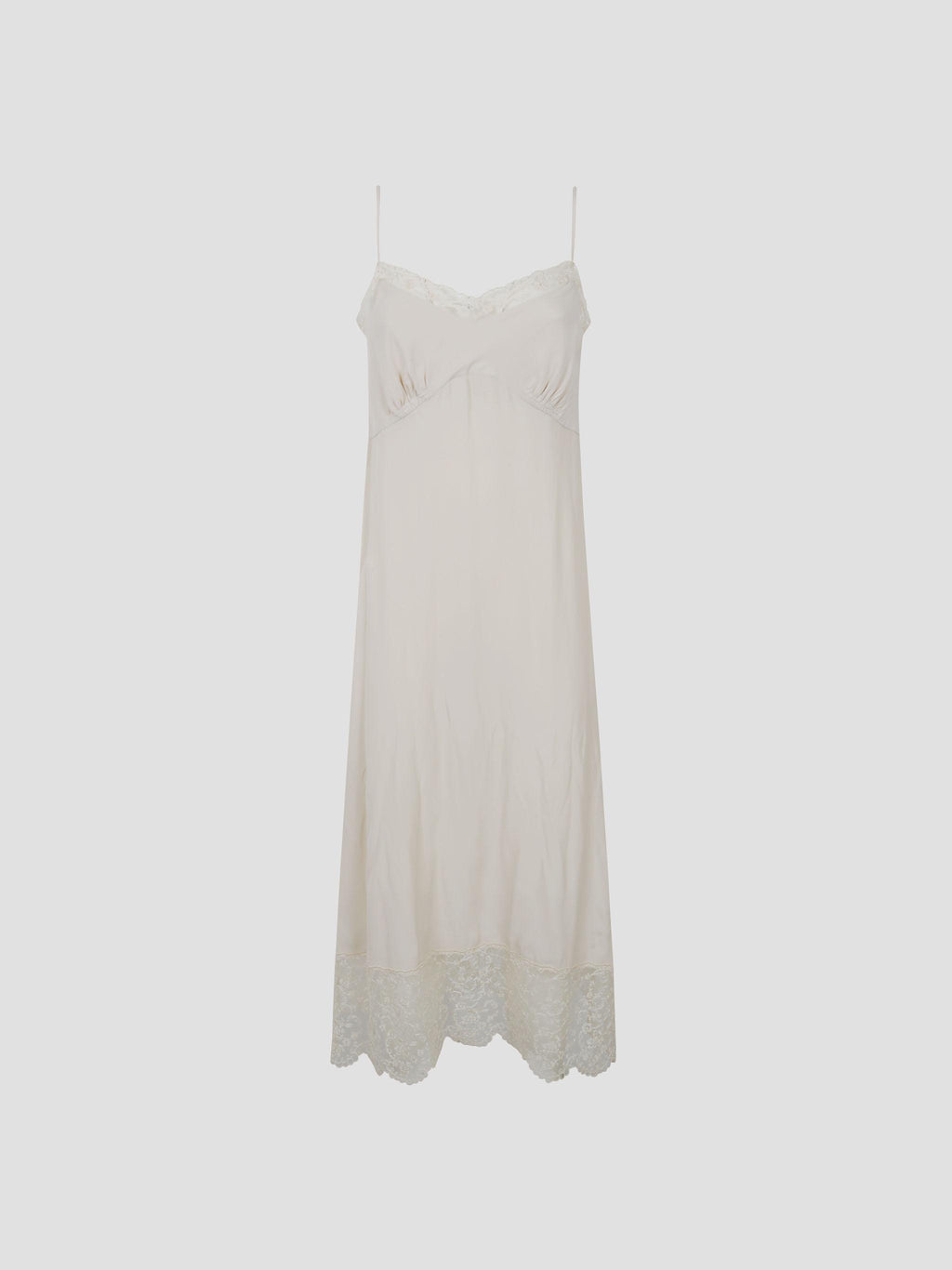 Lace trim slip dress