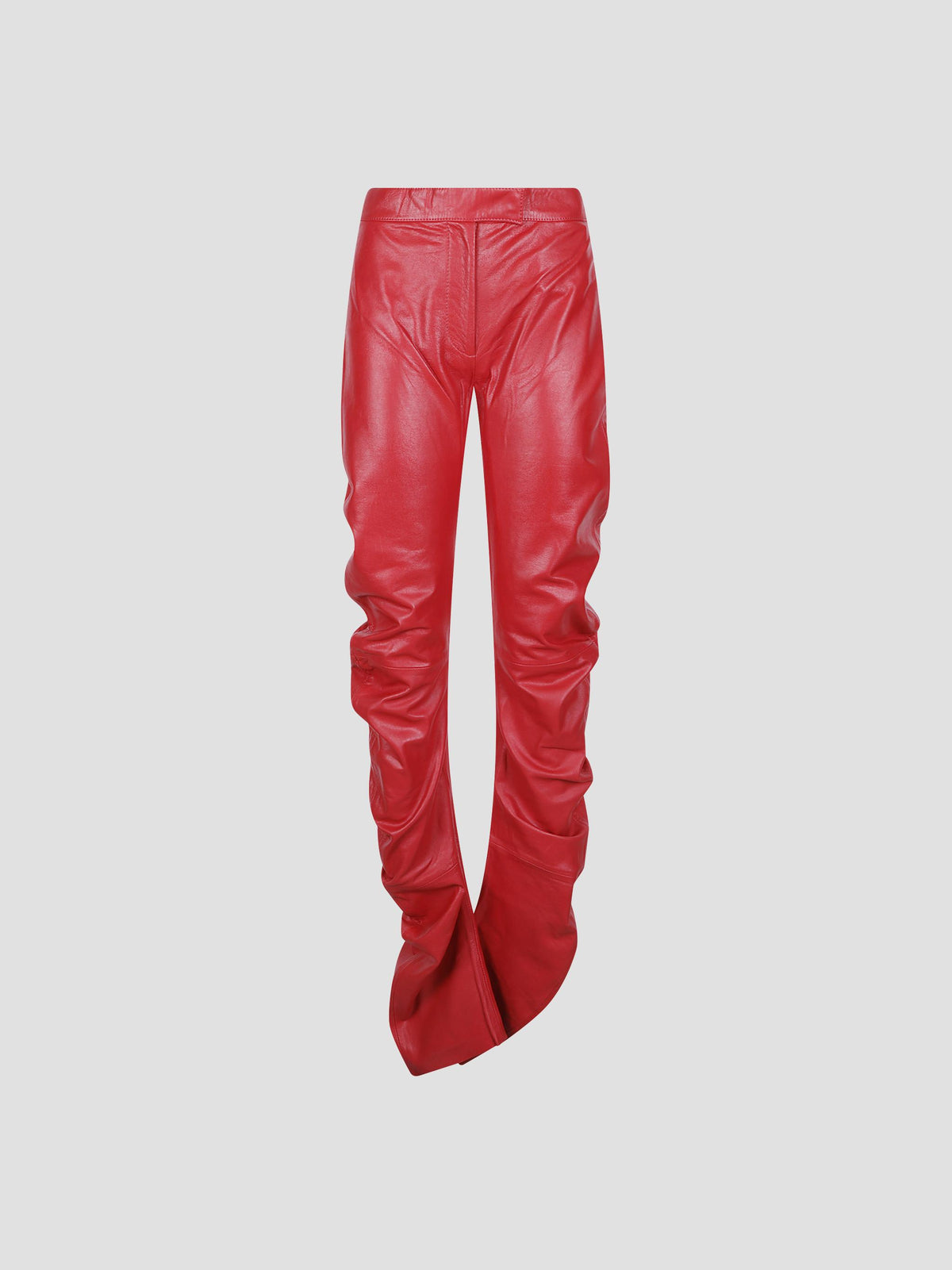 Jessa ruched leather trousers