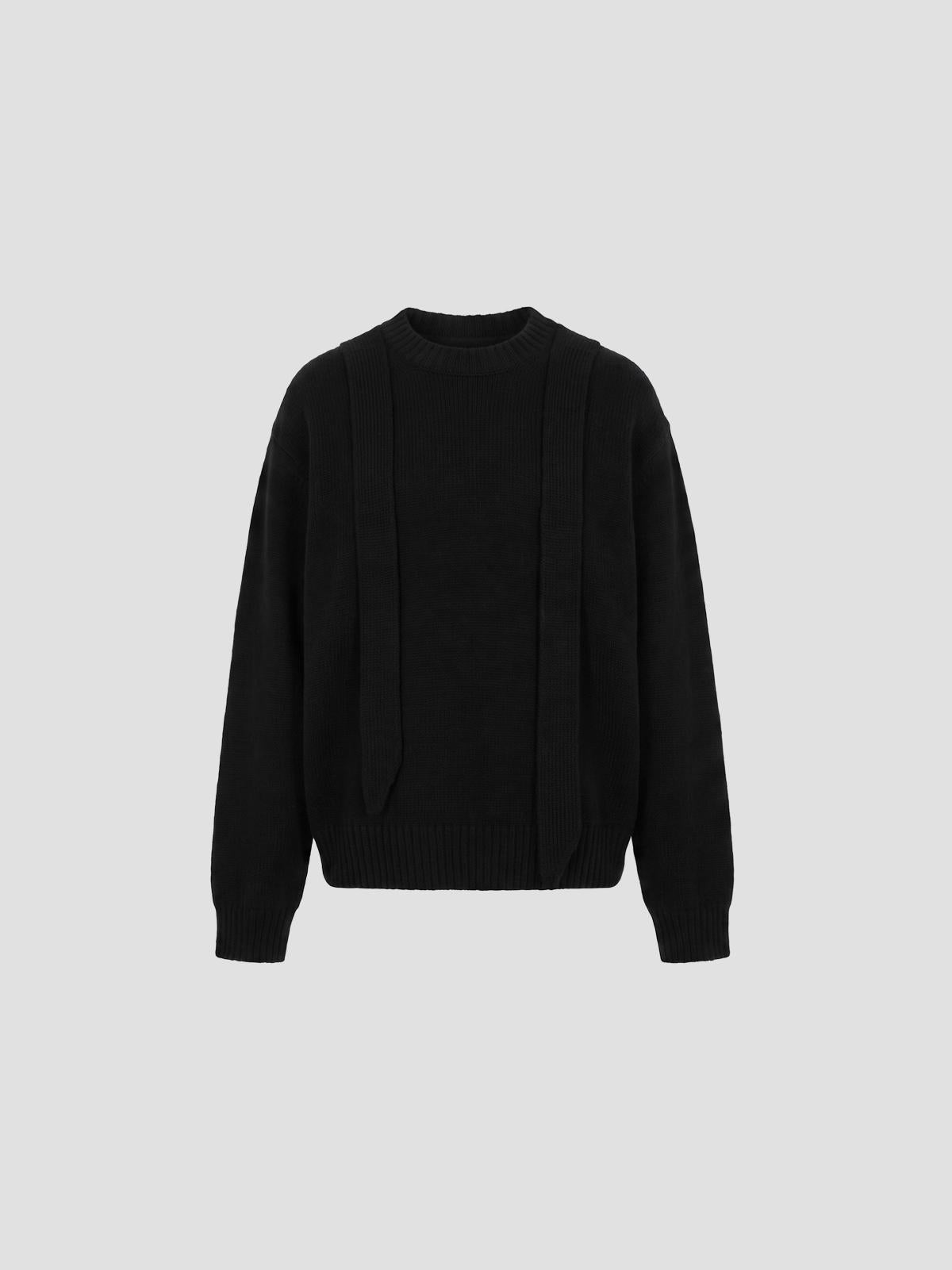 Wool knit pullover