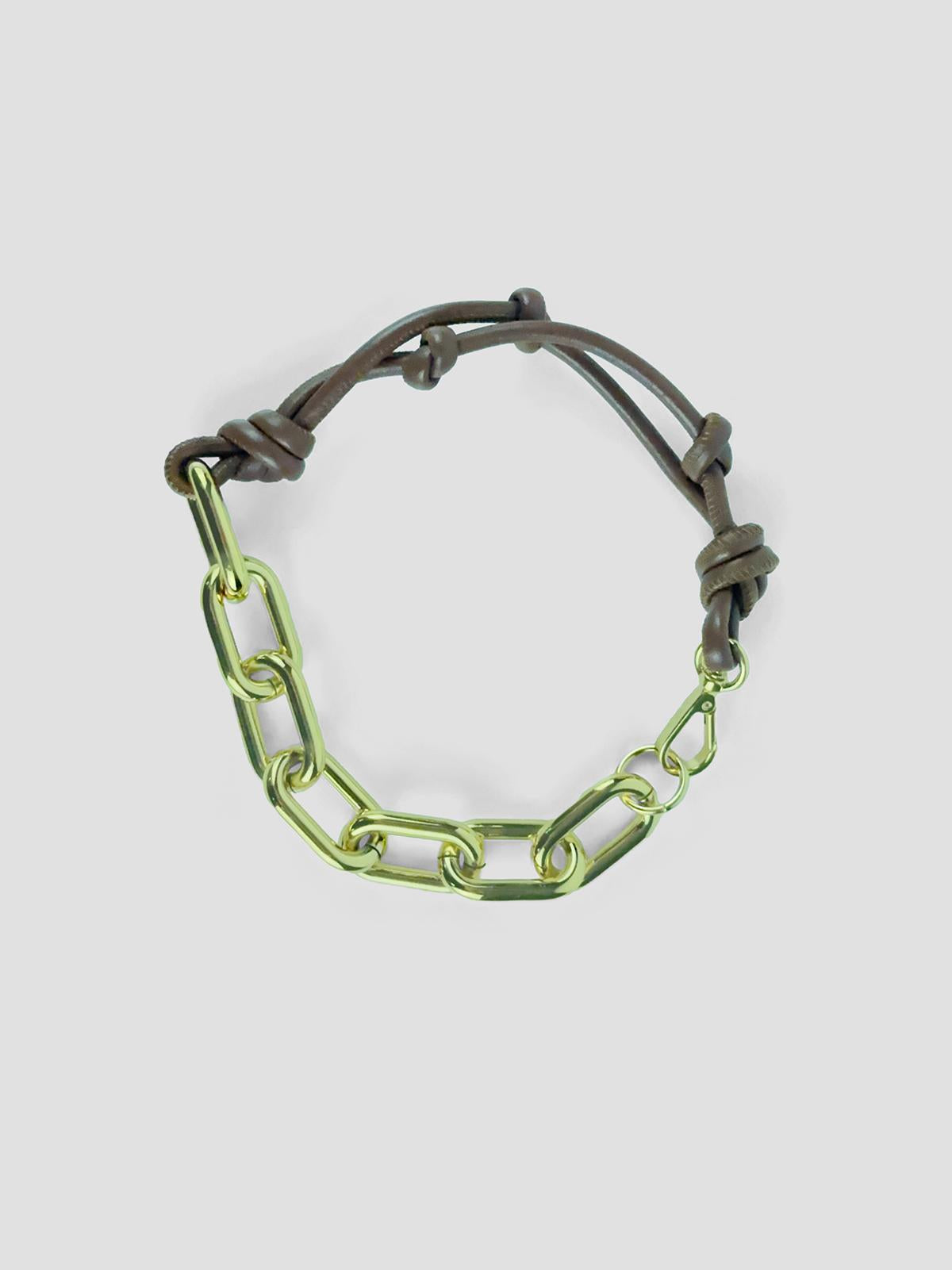 Rope and chain necklace