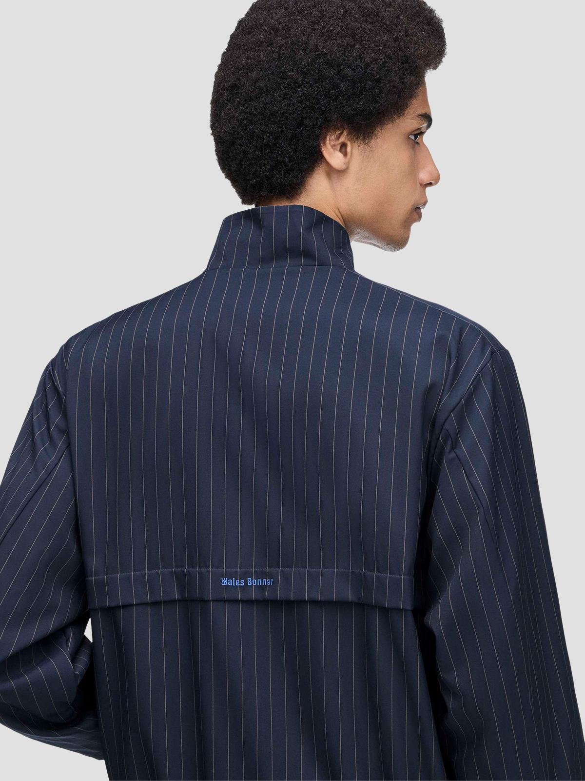 Wales bonner pinstripe track jacket navy