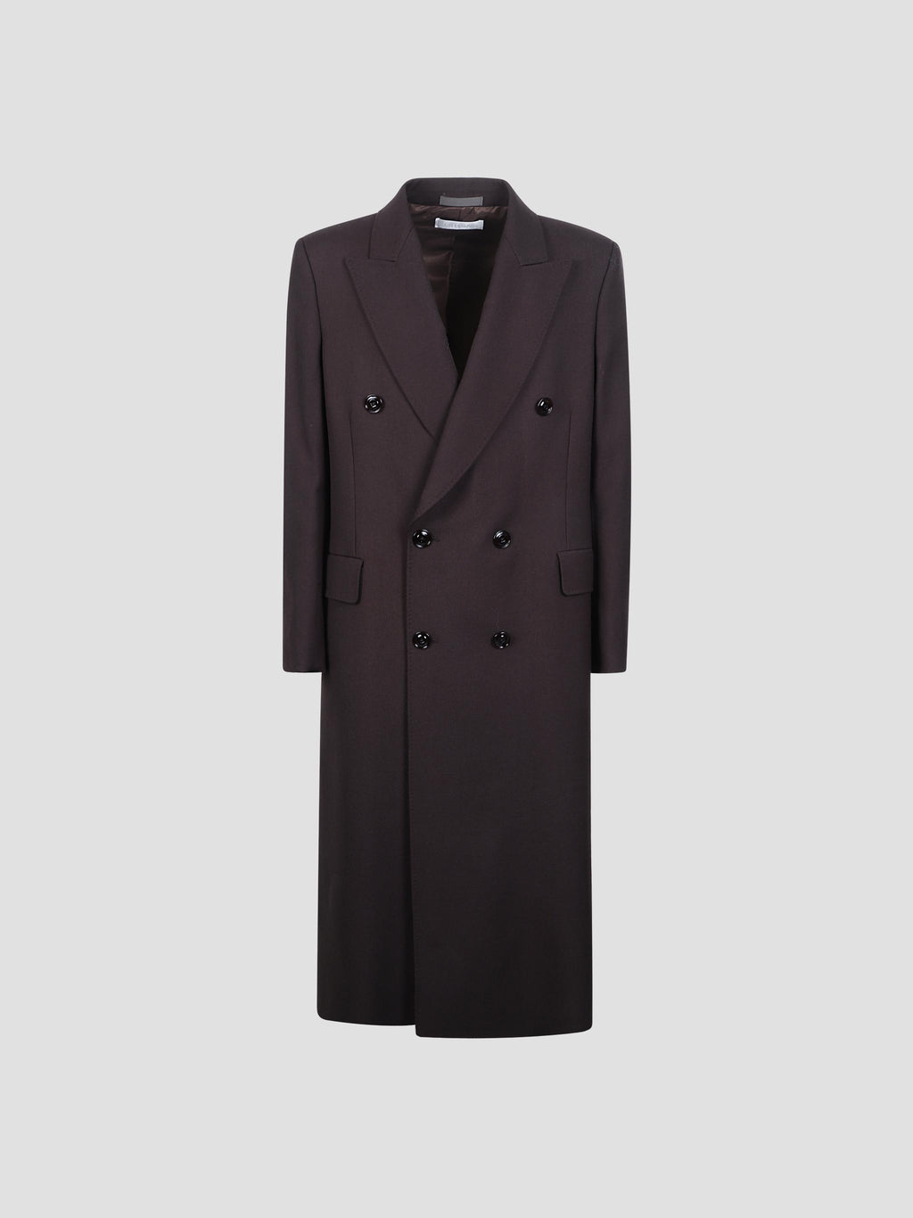Extended whale wool coat