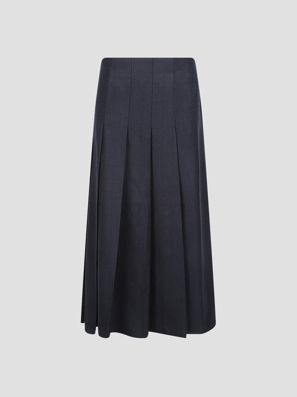 Fuse asymmetric wool kilt