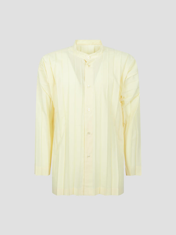Edge shirt pleated shirt