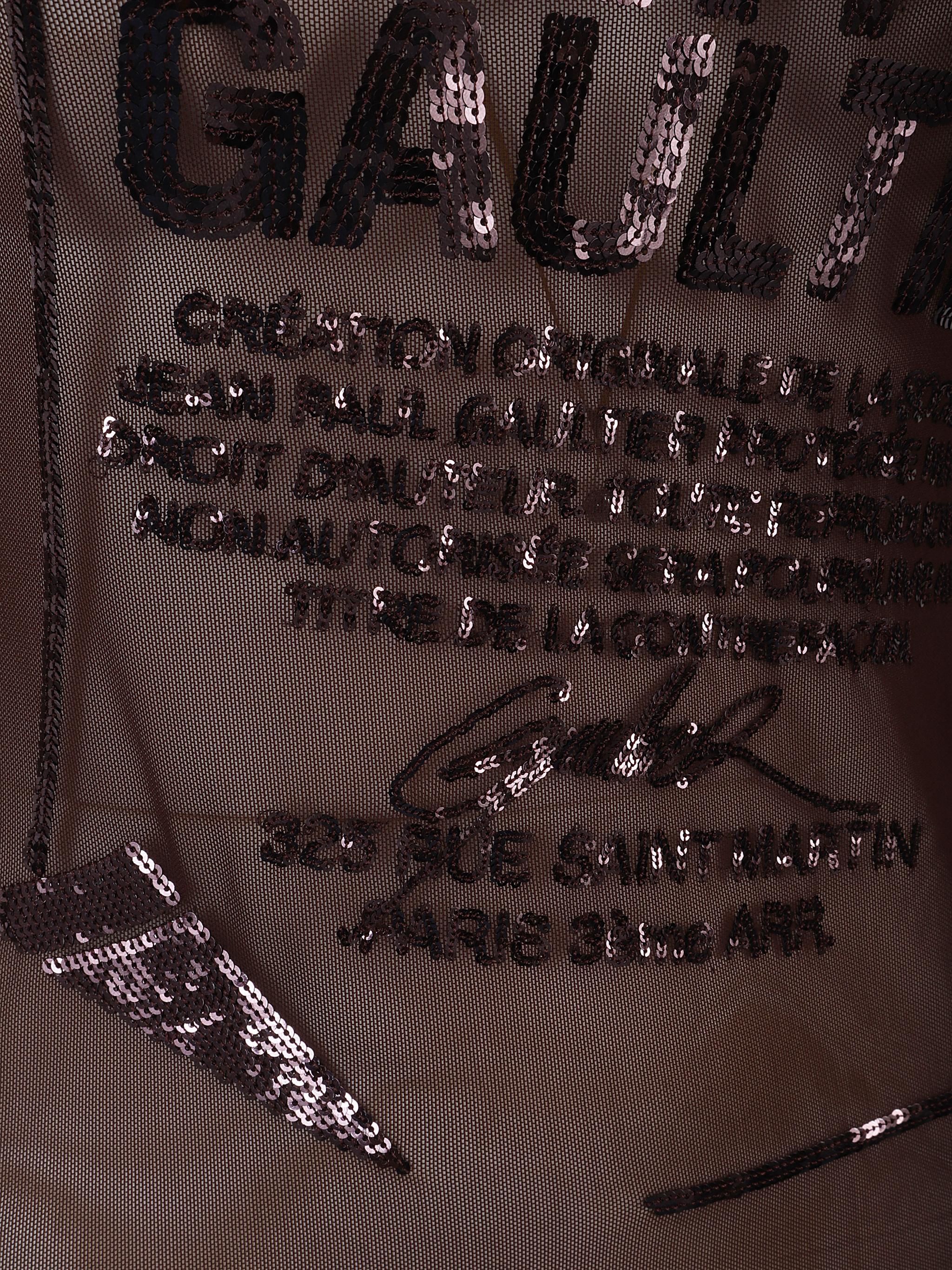 Mesh crewneck long sleeves