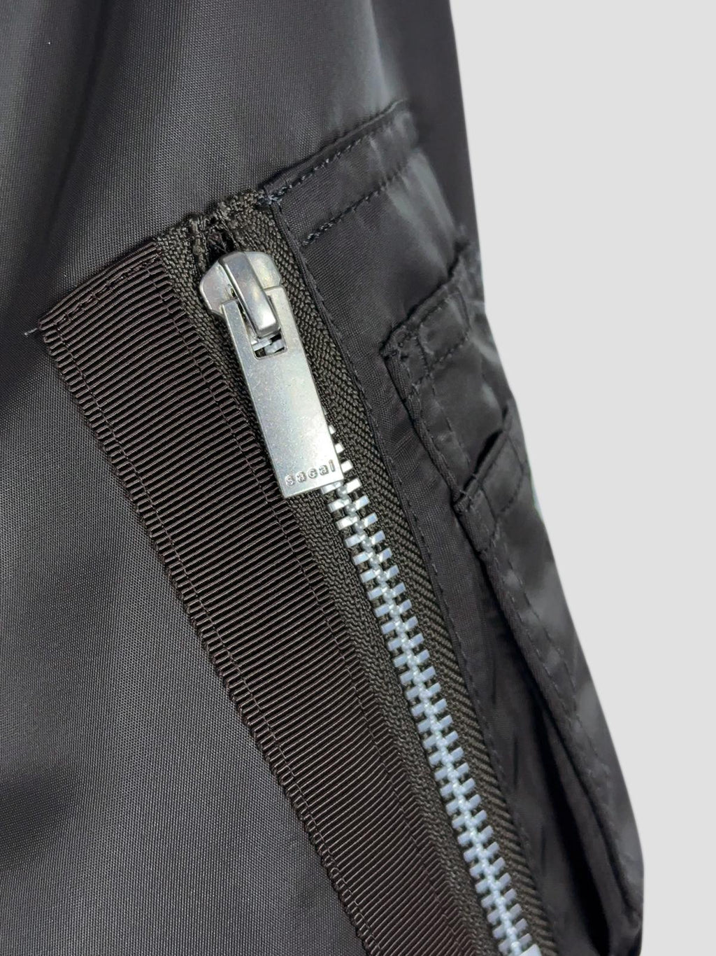 Suiting x nylon twill jacket