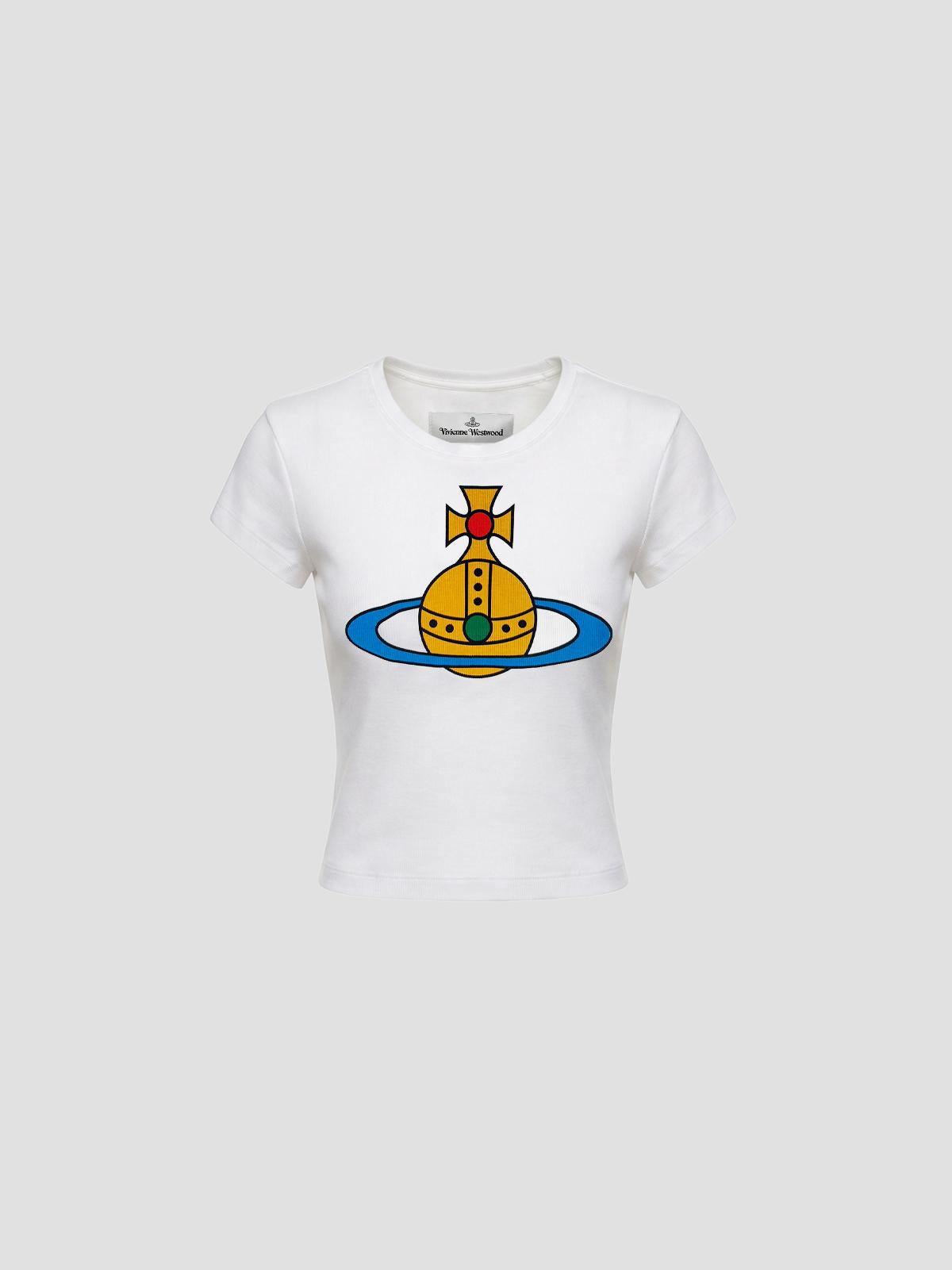 Oversized orb baby peru' tee