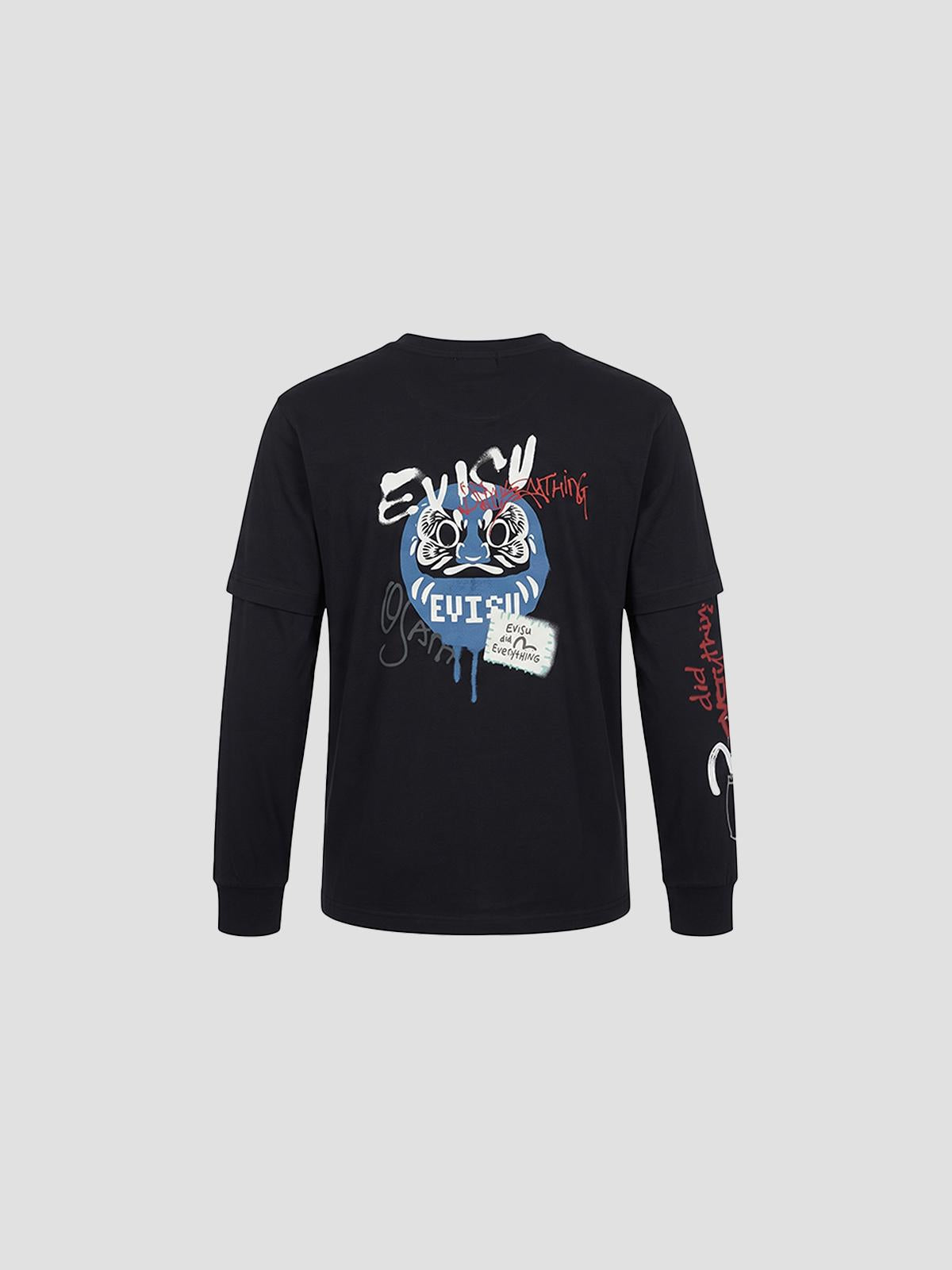 Ht, fortune cat ptinted ls tee