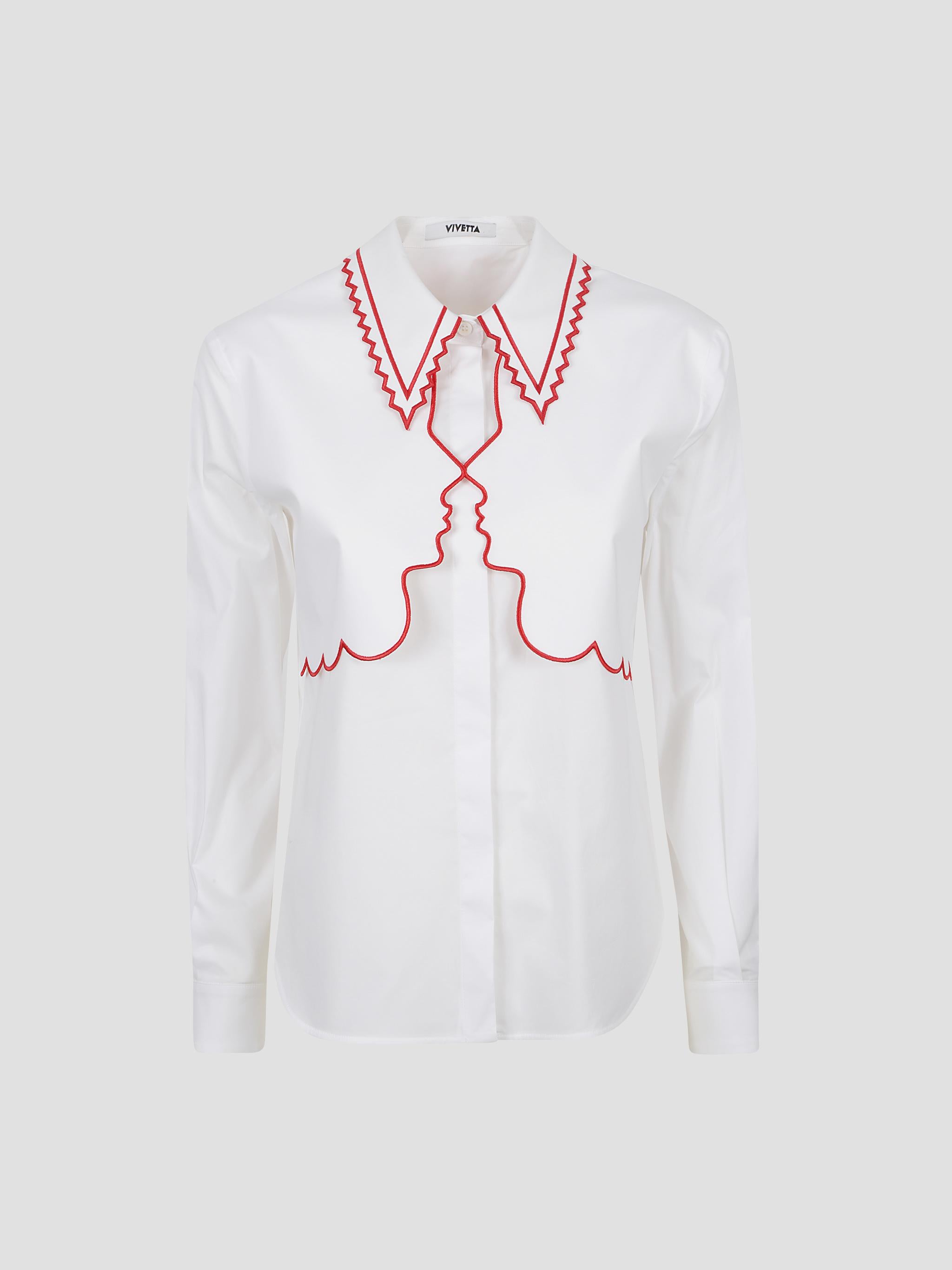 Shirt with embroidery