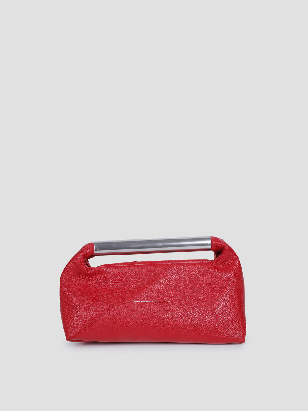 Japanese jewel handle compact leather bag