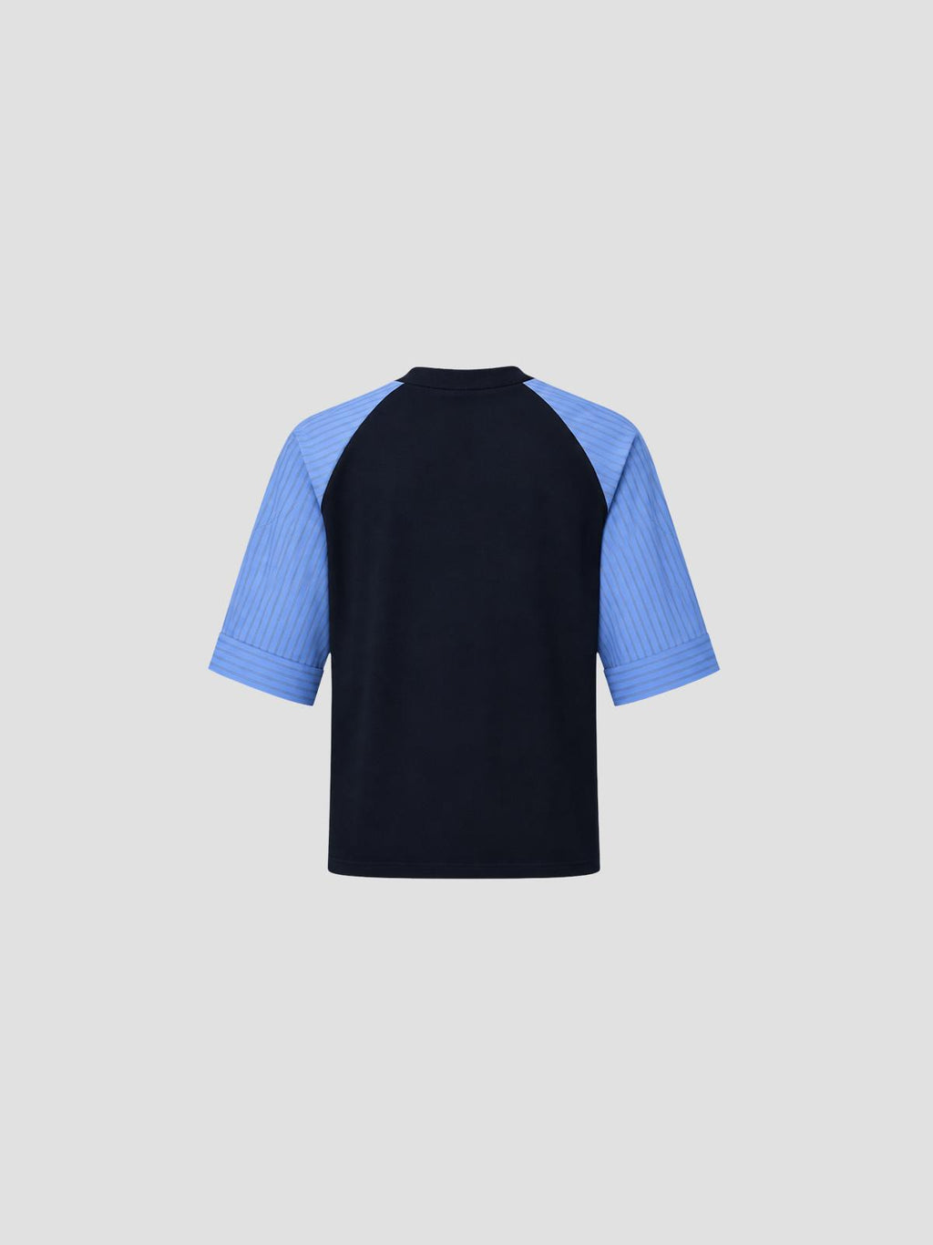 Poplin x cotton jersey t-shirt