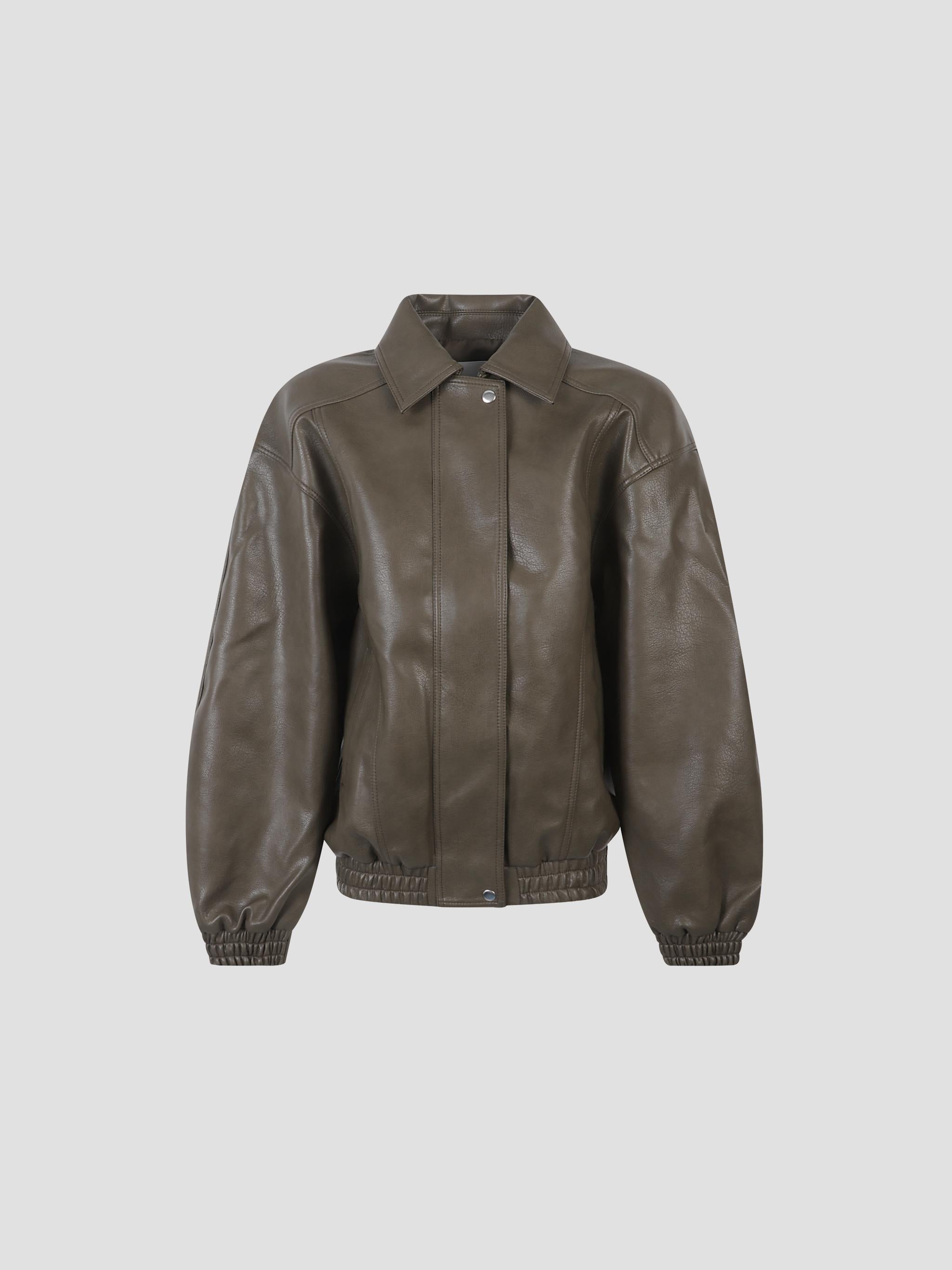 Prescott faux leather jacket