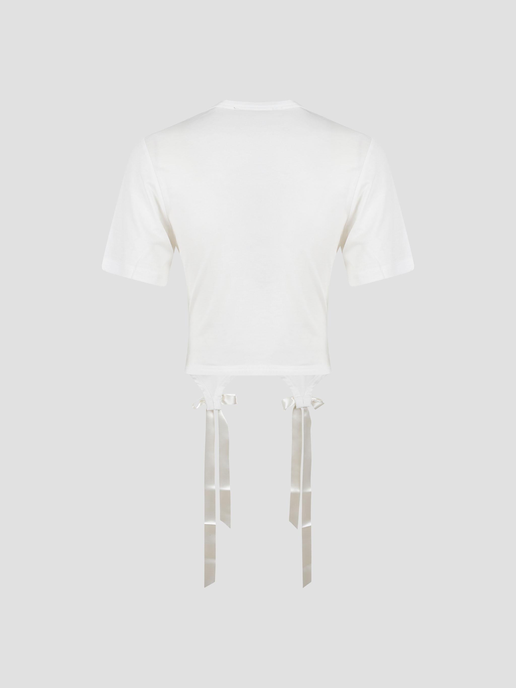 Easy short sleeve t-shirt w/ bow tails