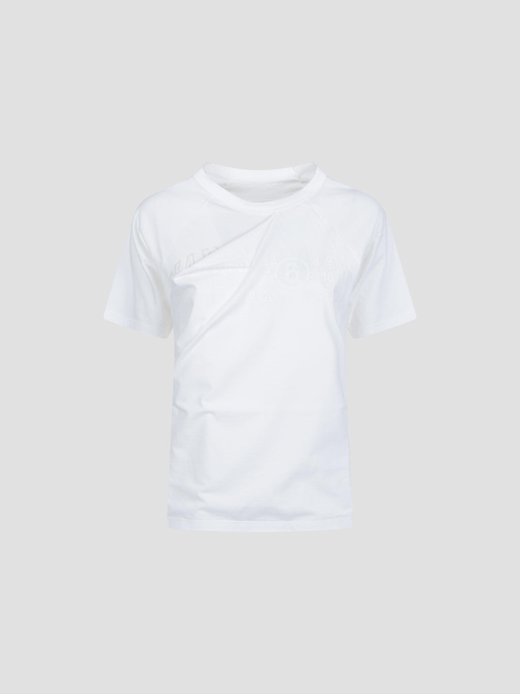 Distressed logo cotton t-shirt