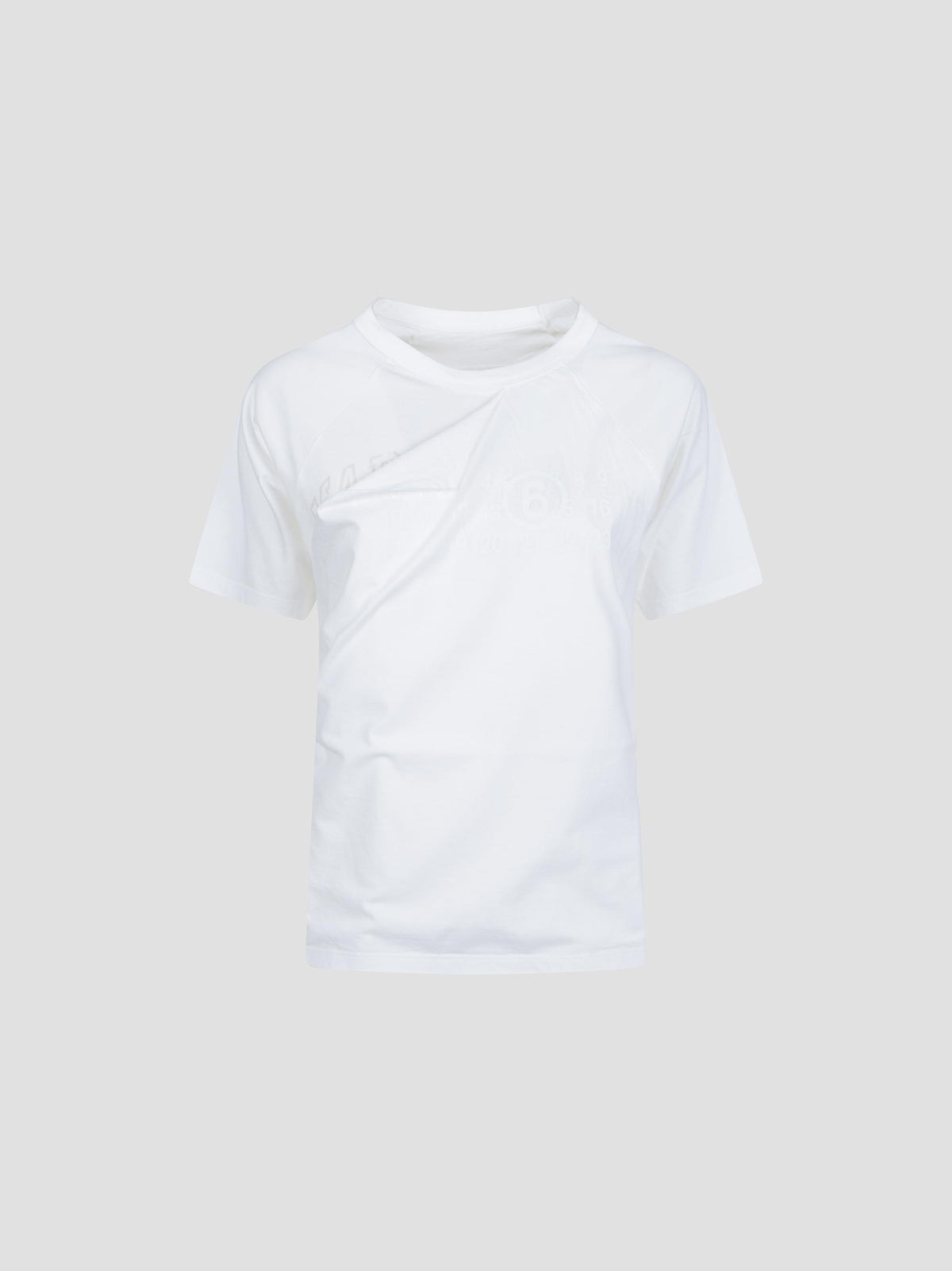 Distressed logo cotton t-shirt