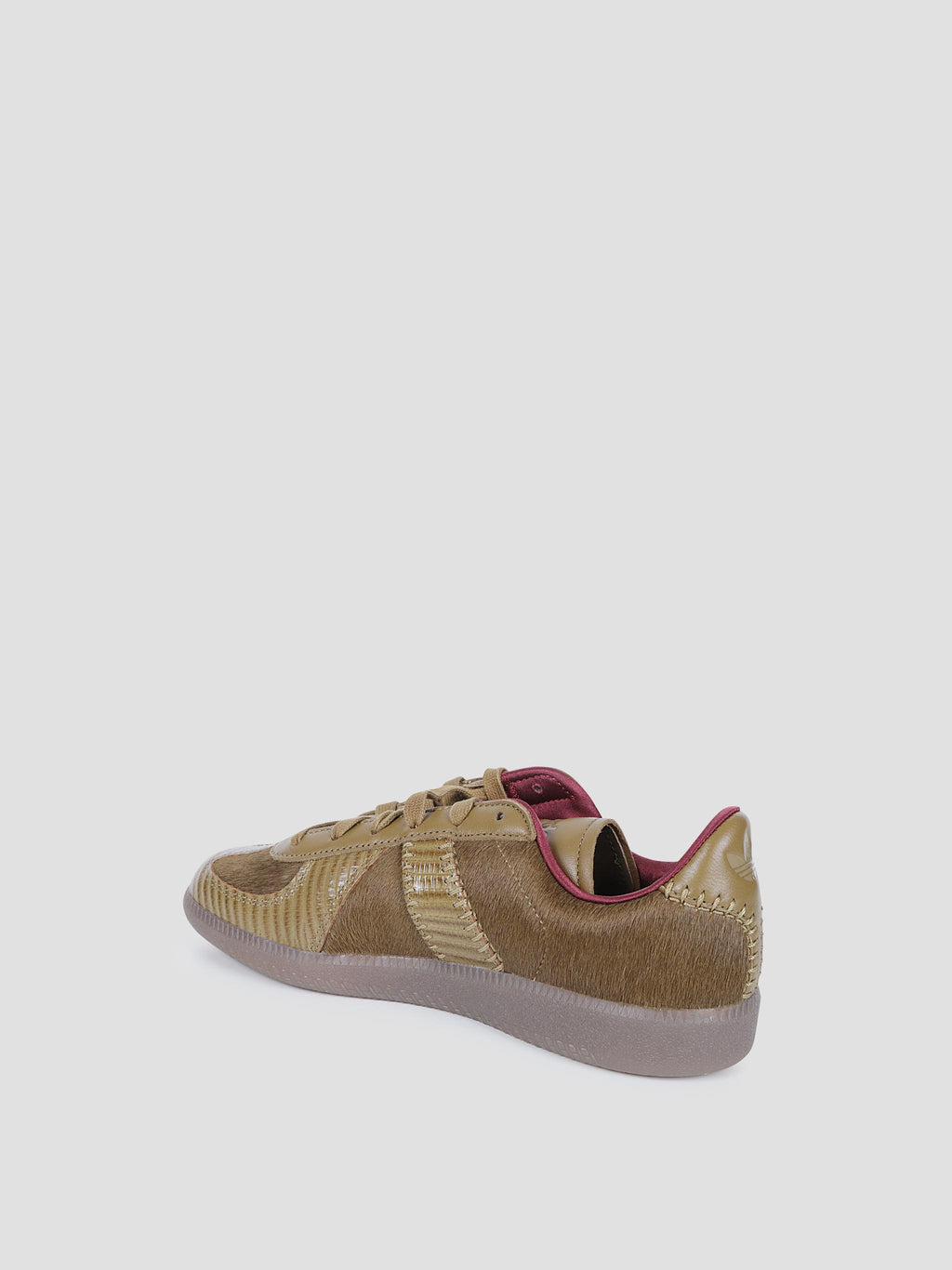 Wales bonner bw army pony hair sneakers khaki