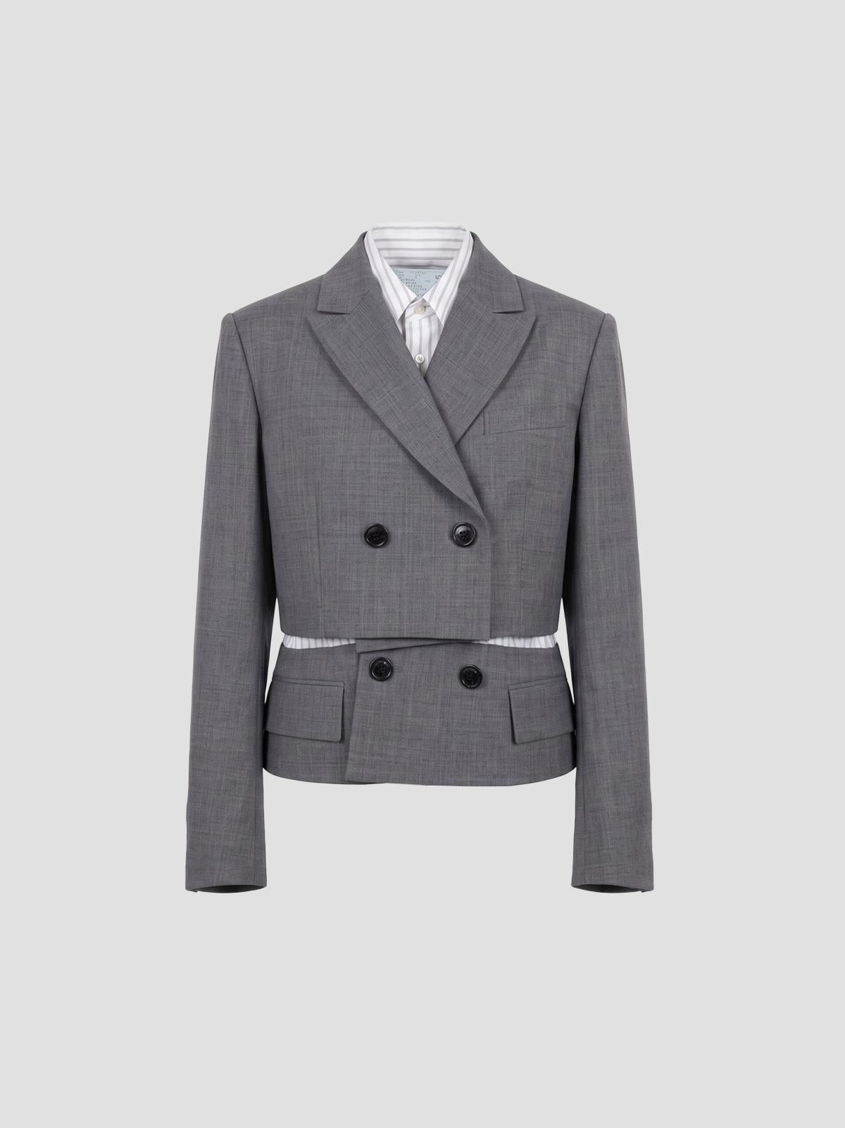Suiting x poplin jacket