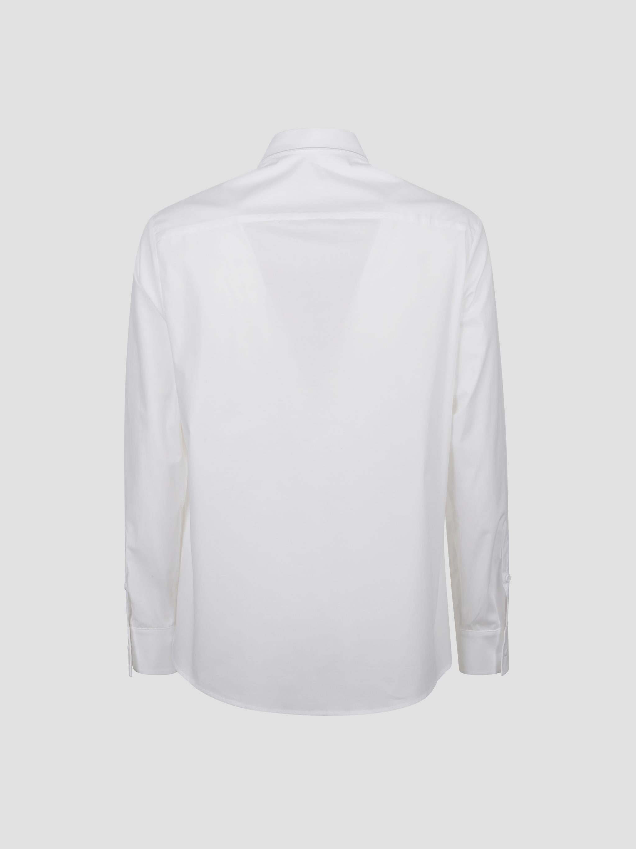 Classic shirt with collar embroidery
